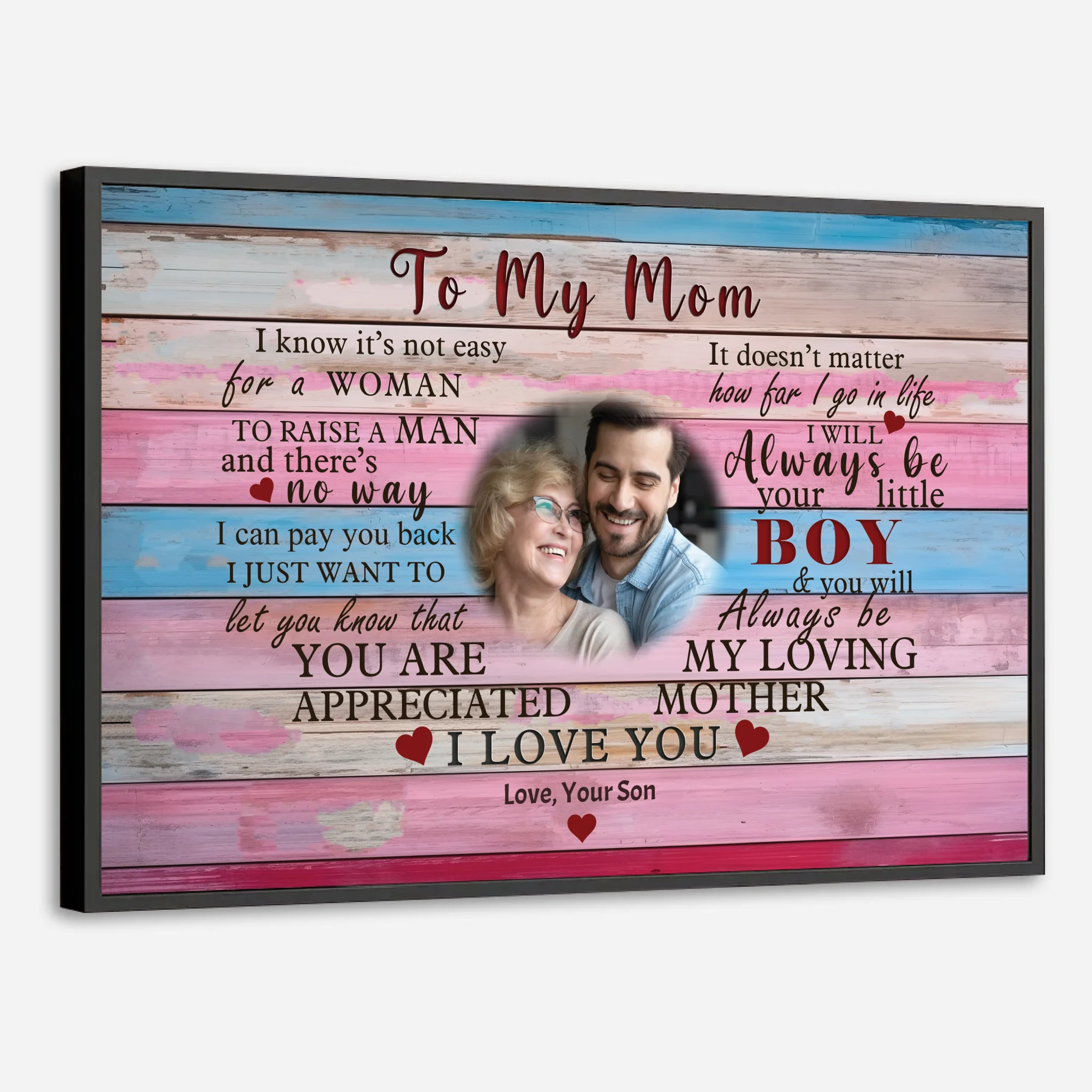 Custom Mom Poster: Forever Mom's Little Boy – A Heartfelt Gift - 89Prints