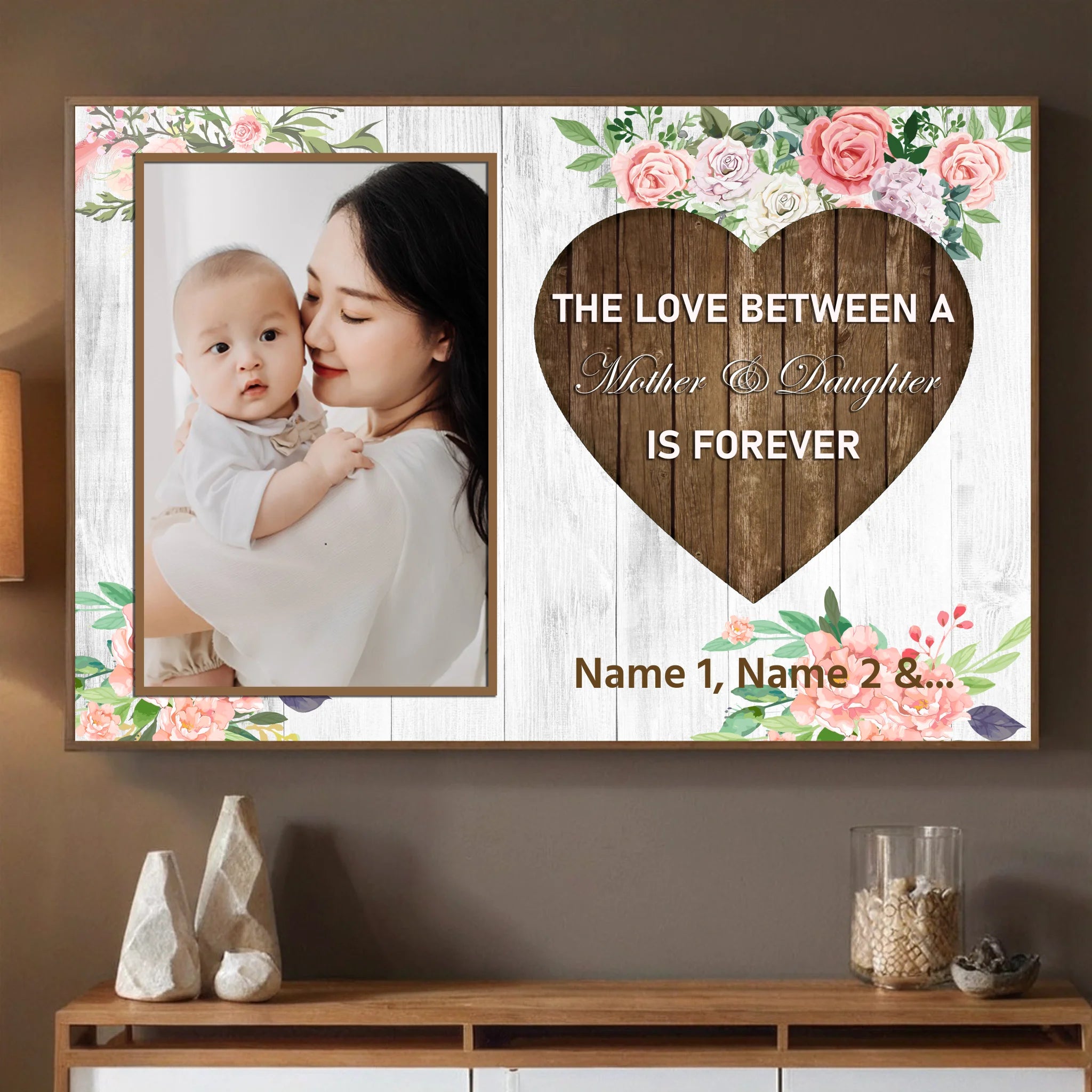 Mother and Daughter Love – Personalized Mom Poster to Celebrate Unbreakable Bond - 89Prints