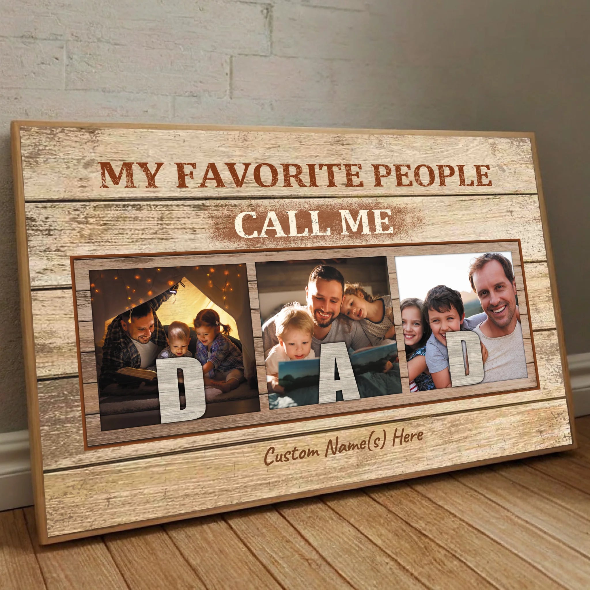 Custom Dad Poster – Proudly Called Dad by My Favorite People - 89Prints