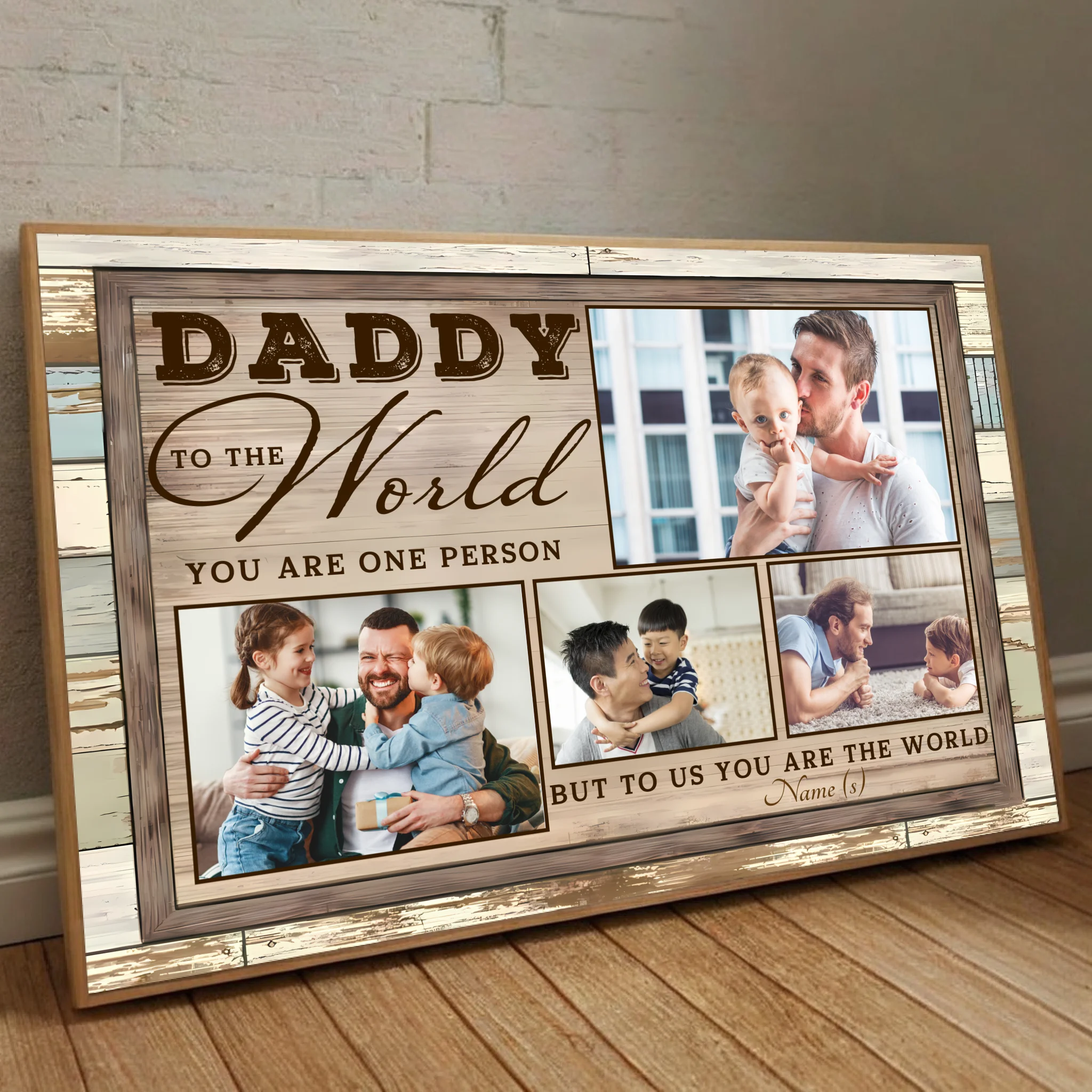 Personalized Father and Child Love Poster – A Beautiful Tribute to Your Unbreakable Bond - 89Prints