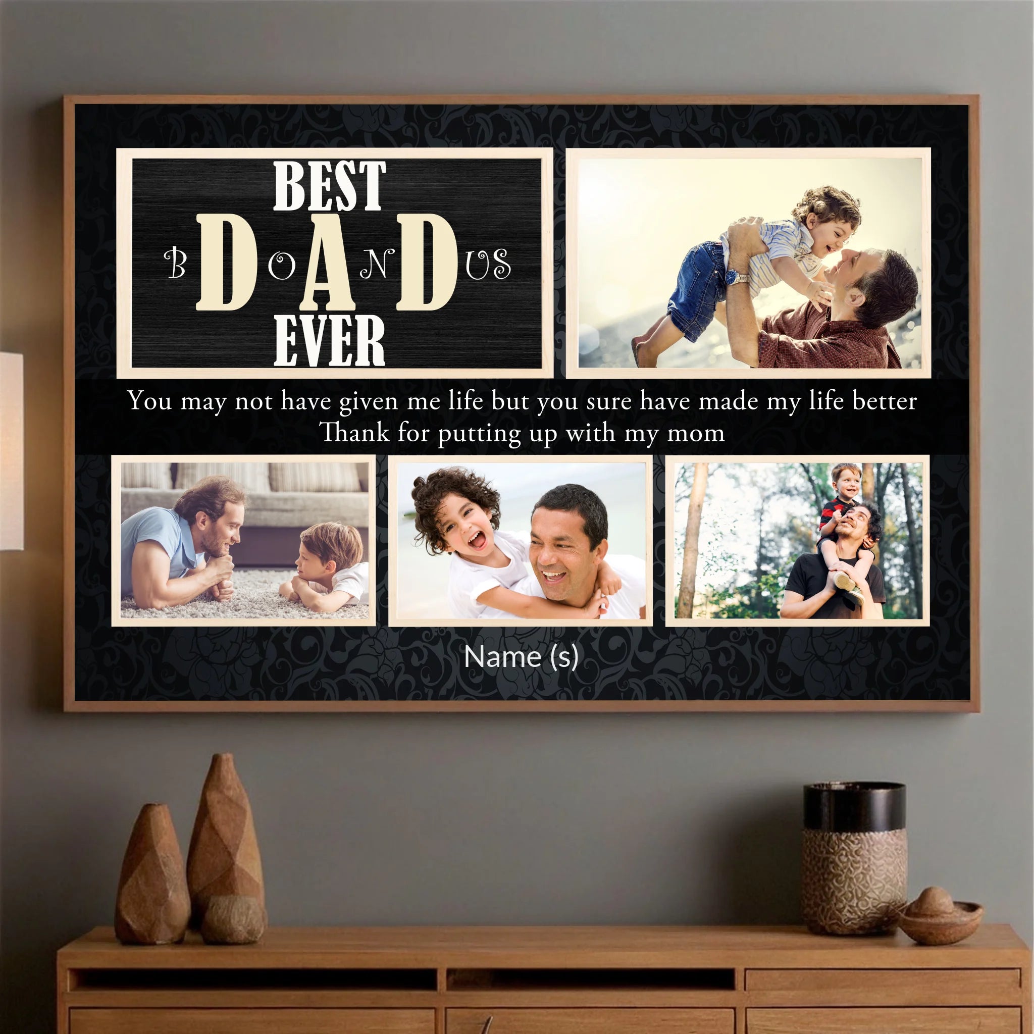 Personalized Poster – Best Dad Ever | Celebrate the Greatest Dad in Your Life - 89Prints