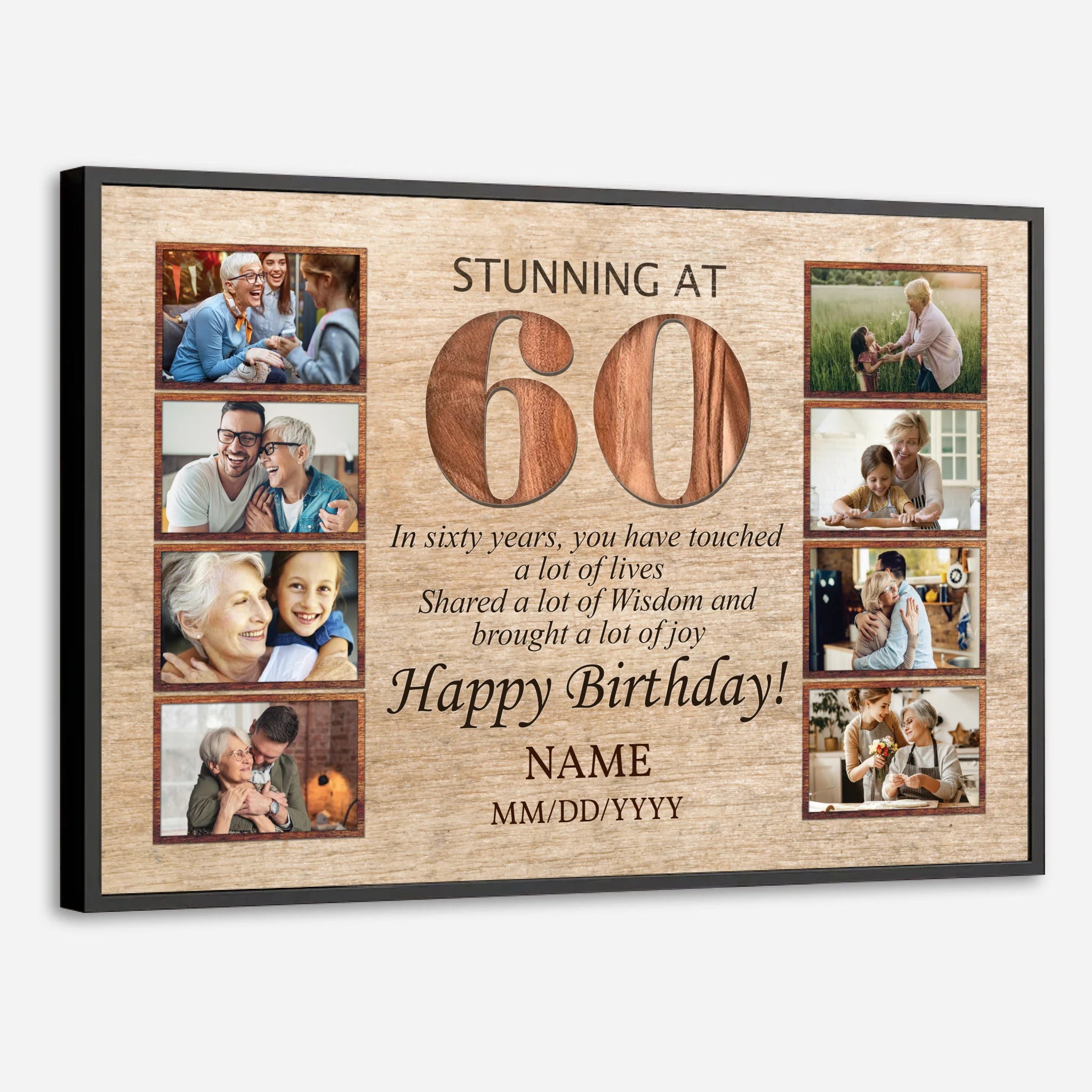 Stunning at 60 – A Personalized 60th Birthday Gift Full of Love & Memories - 89Prints