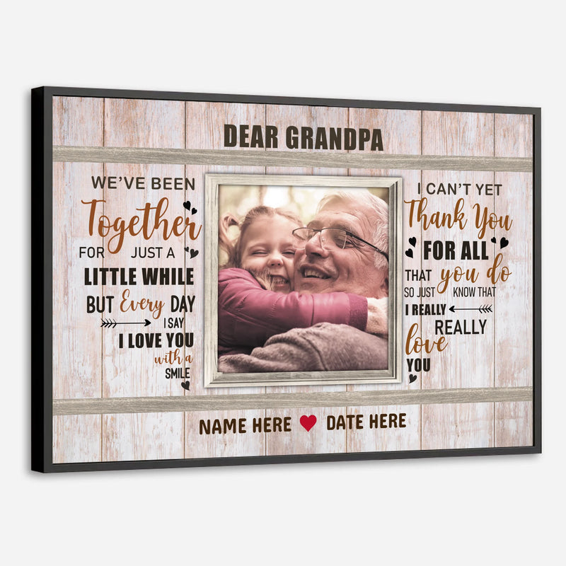 Customizable Grandpa Poster – A Unique Gift of Love from 89Prints