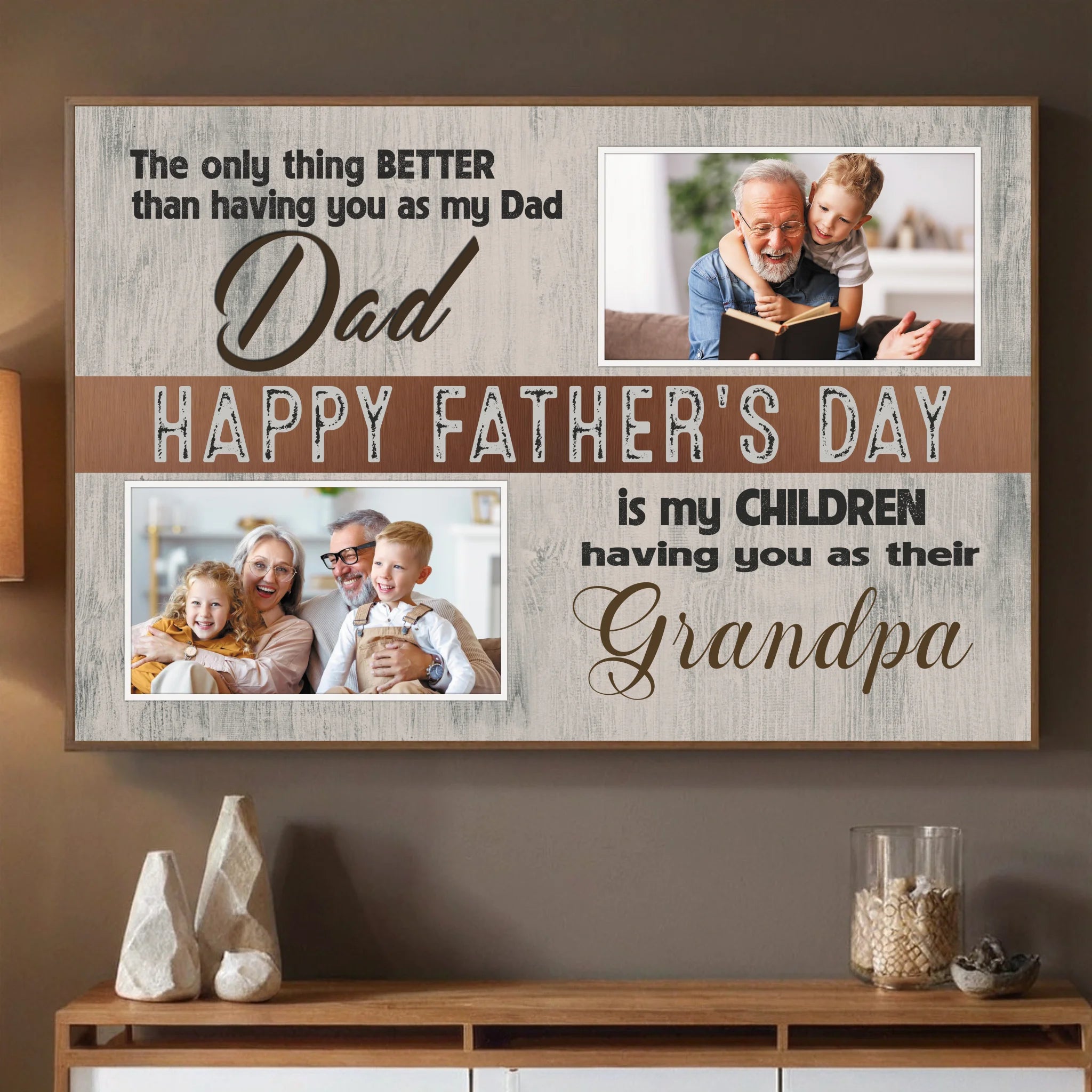 Personalized Poster for Grandpa – A Father's Day Tribute Filled with Love - 89Prints
