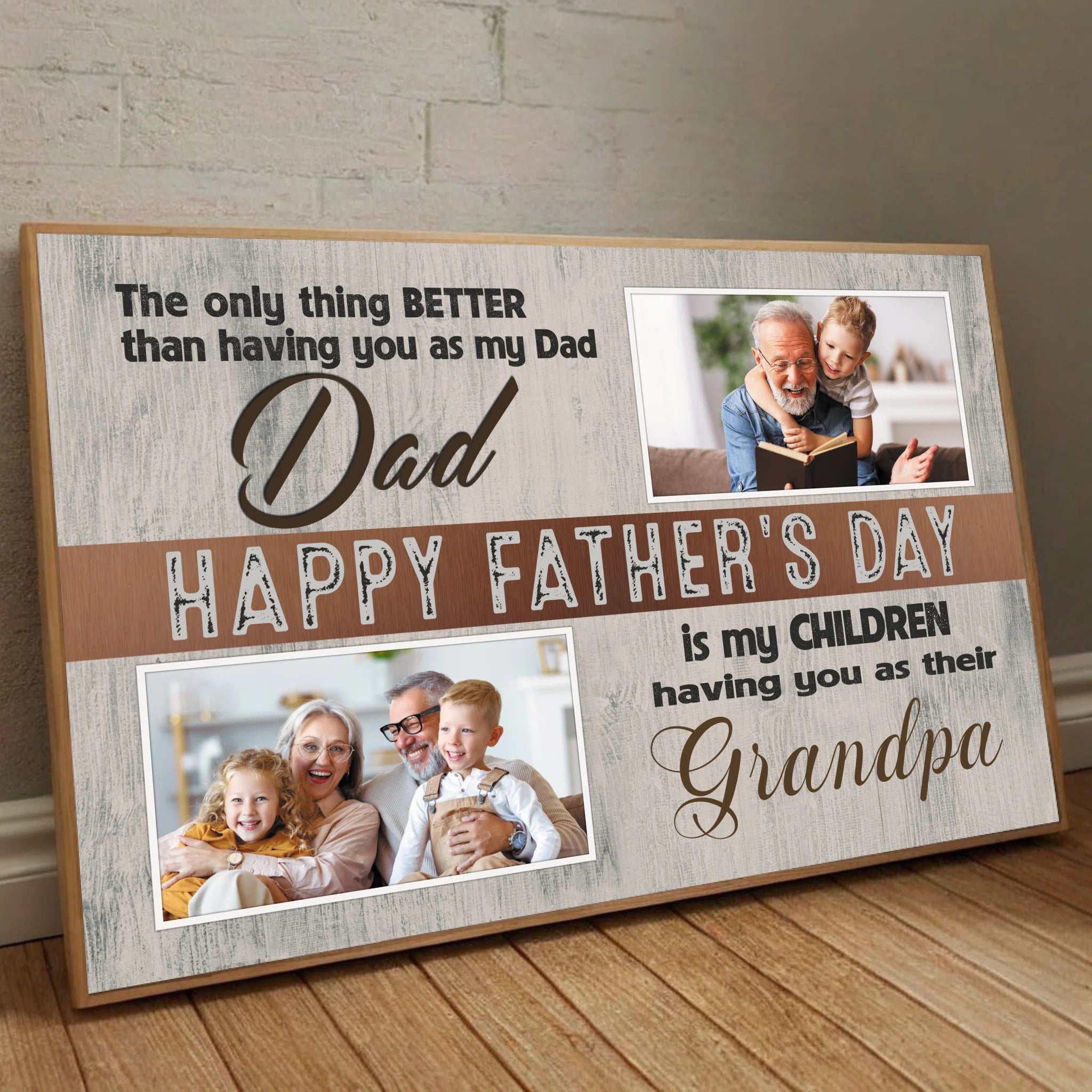 Personalized Poster for Grandpa – A Father's Day Tribute Filled with Love - 89Prints