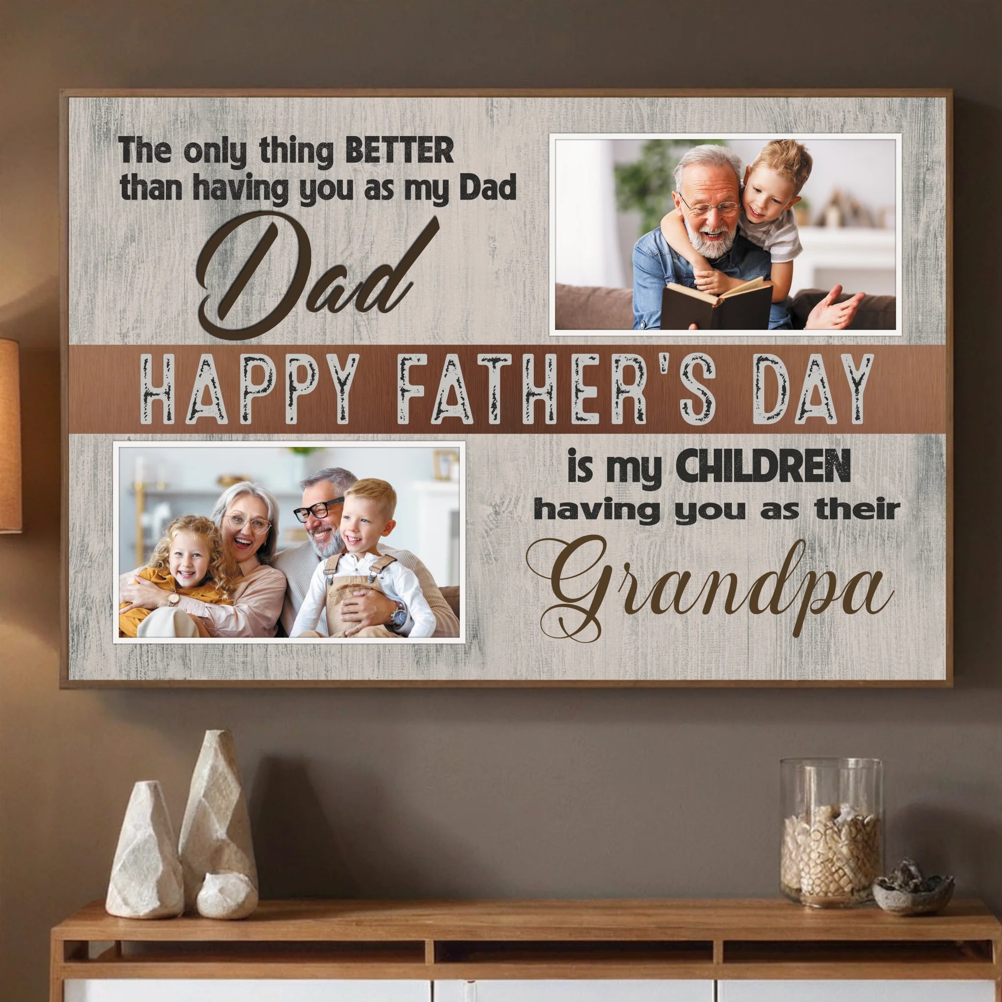 Personalized Poster for Grandpa – A Father's Day Tribute Filled with Love - 89Prints