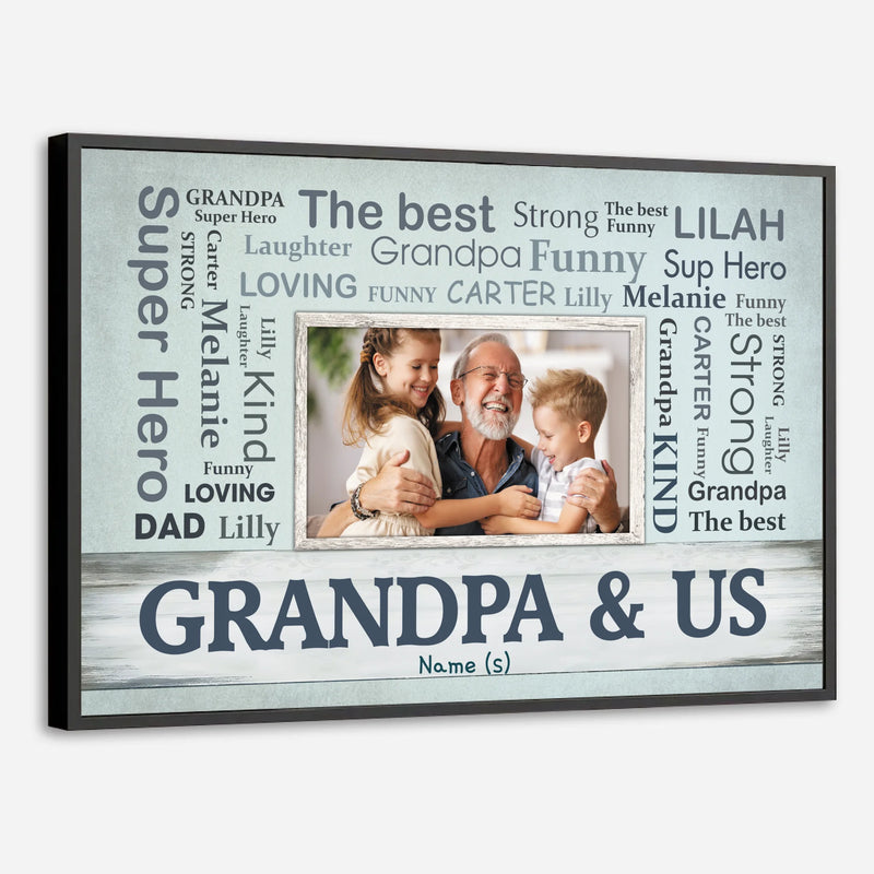 Grandpa, Your Love Lives in Every Moment – A Personalized Poster Gift - 89Prints