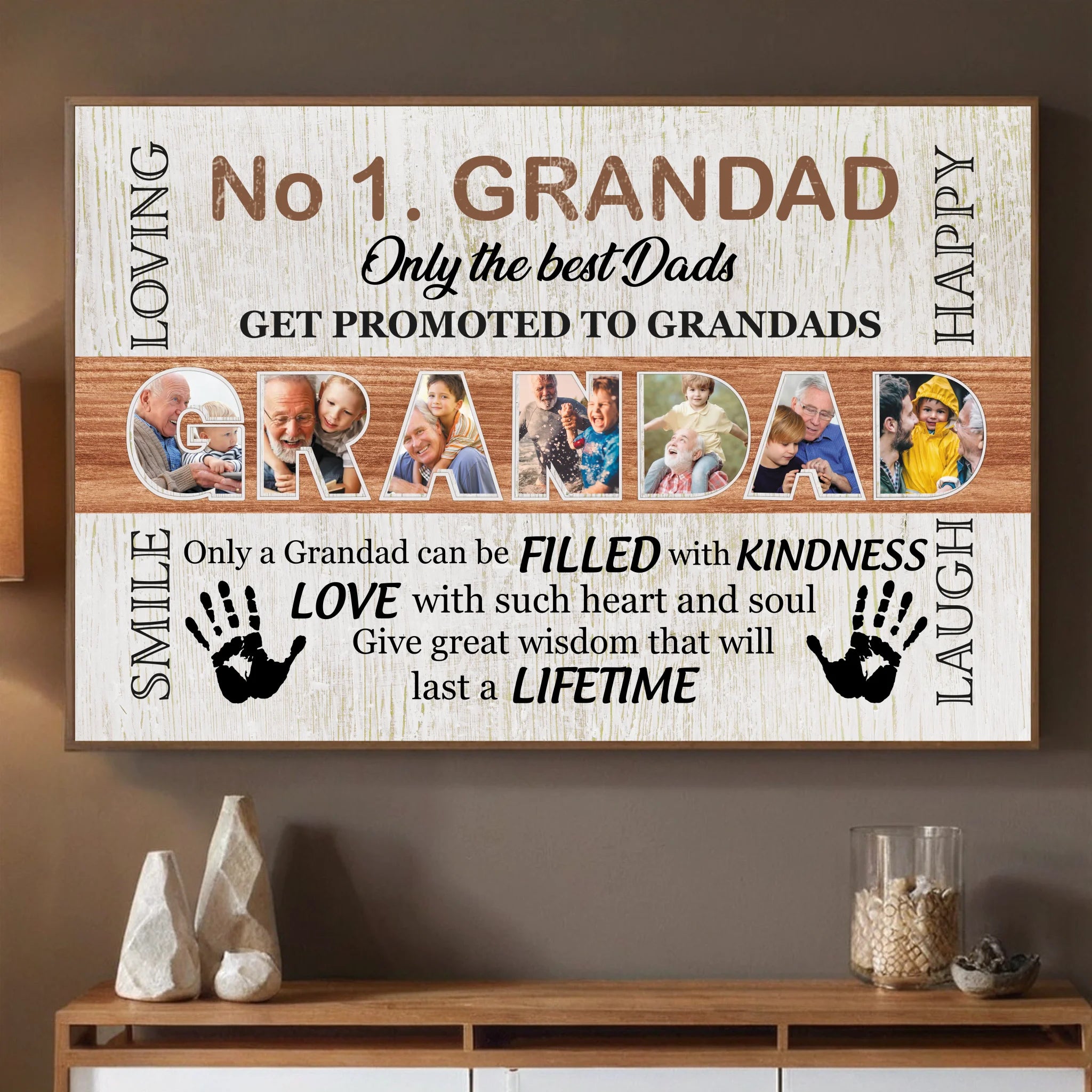 Personalized Poster – Grandad, Your Loving Spirit Shines Forever - 89Prints
