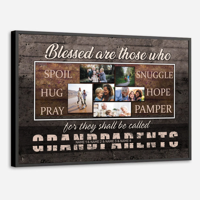 Custom Grandparents Poster – Where Love Grows and Family Begins - 89Prints