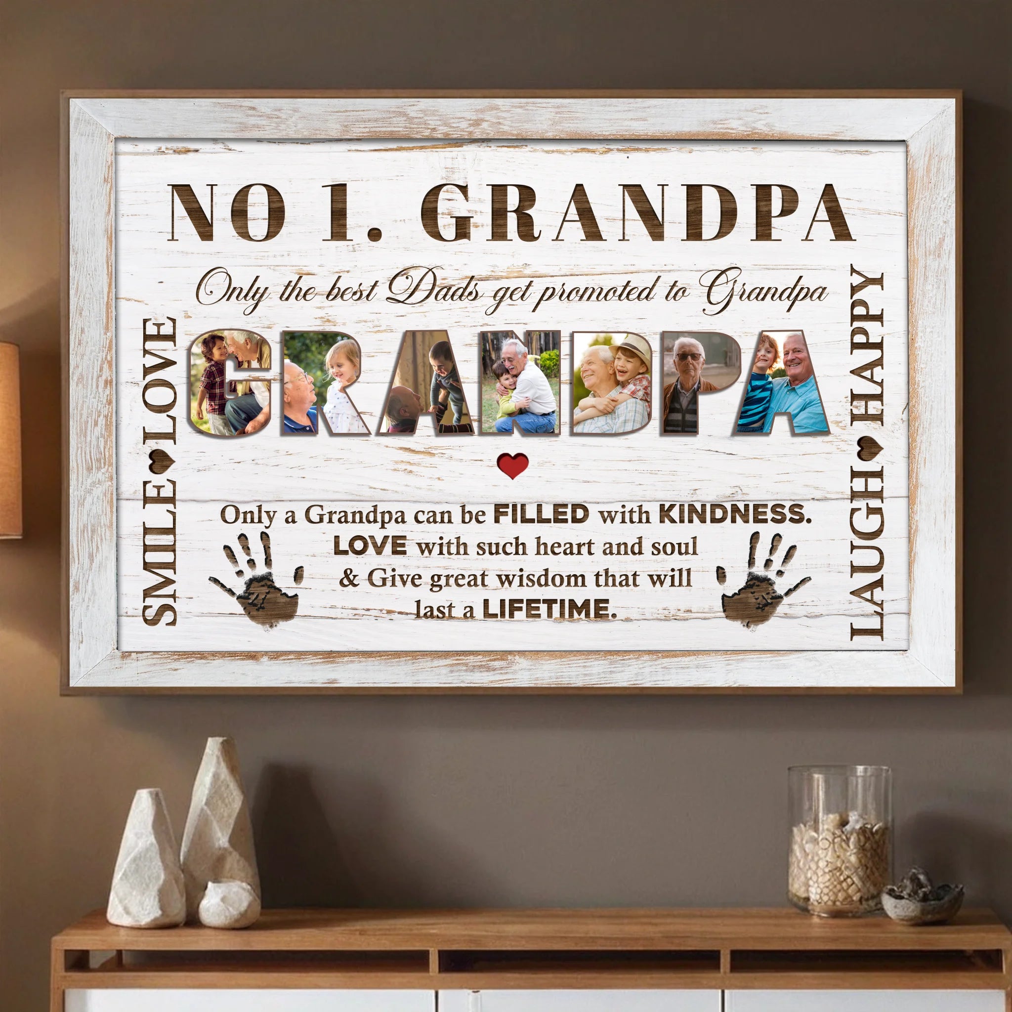 Personalized Poster for Grandpa – The Rock of Our Family - 89Prints