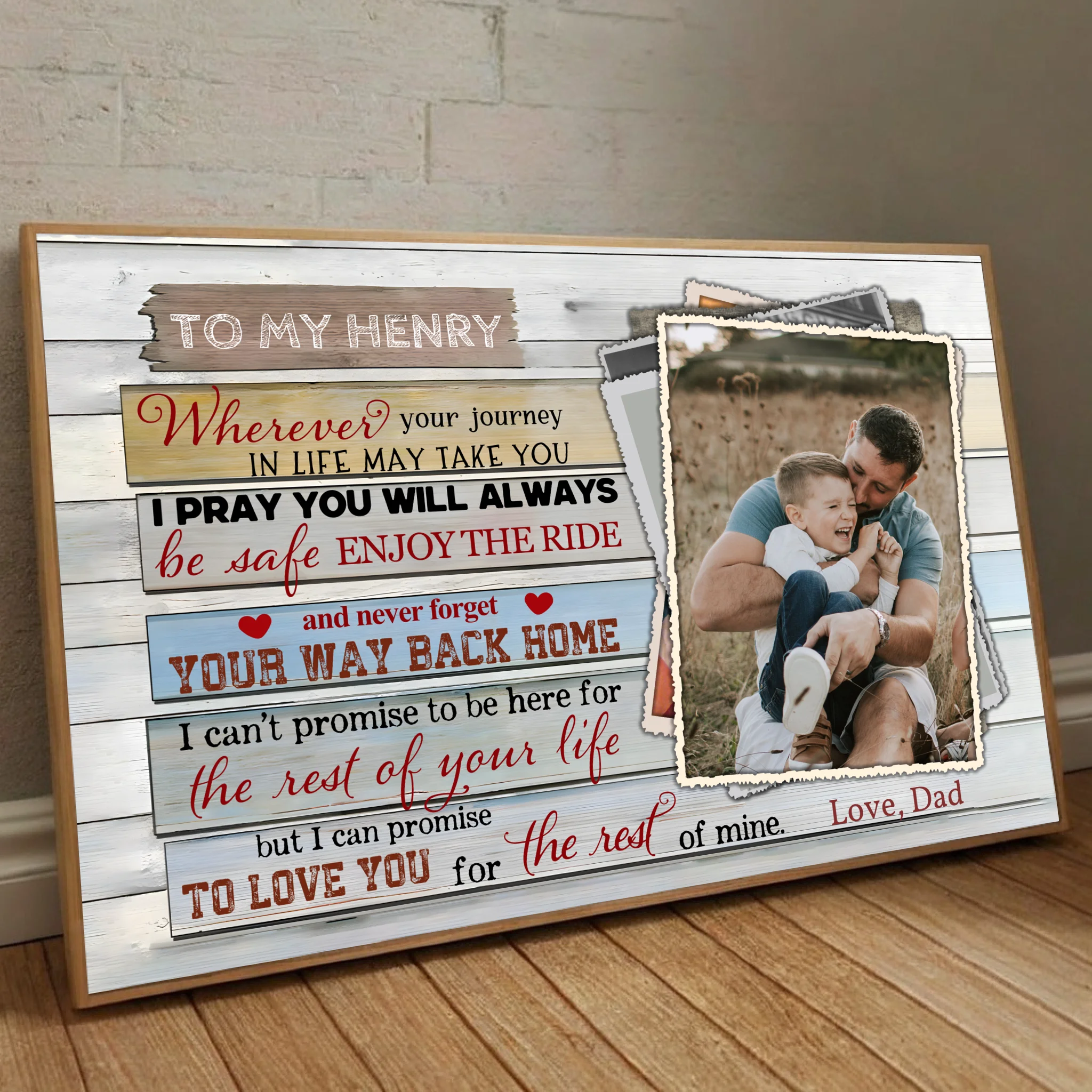 Customizable Poster – Heartfelt Message for Life’s Journey - 89Prints