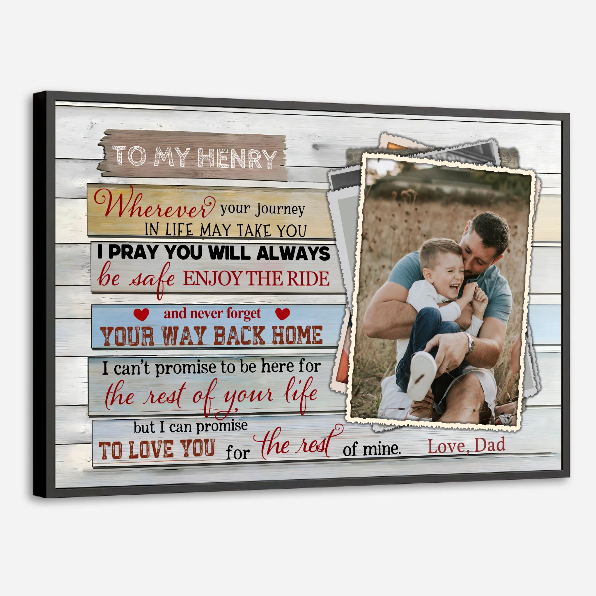 Customizable Poster – Heartfelt Message for Life’s Journey - 89Prints