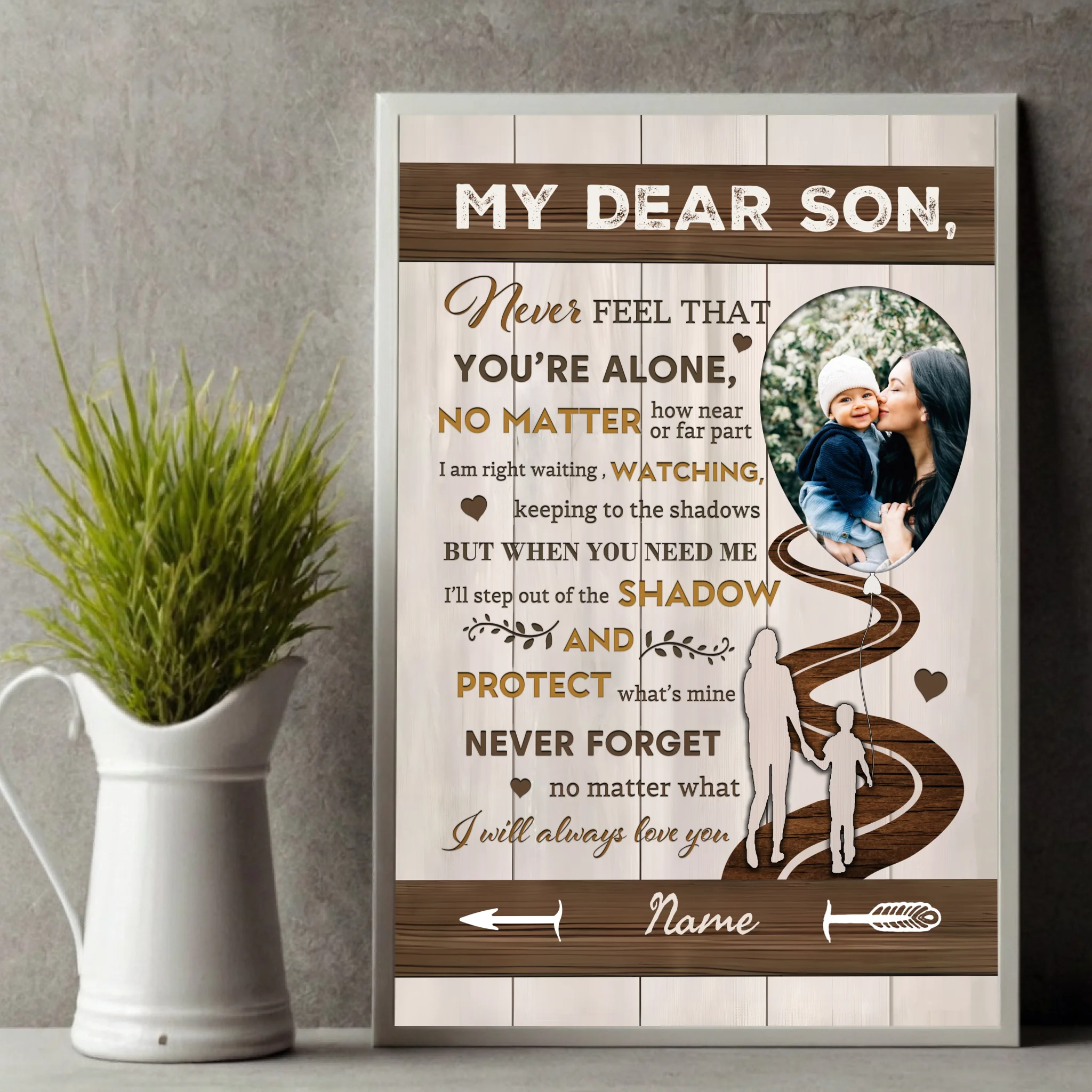 Customizable Poster for Your Dear Son – A Heartfelt Message of Love and Strength - 89Prints