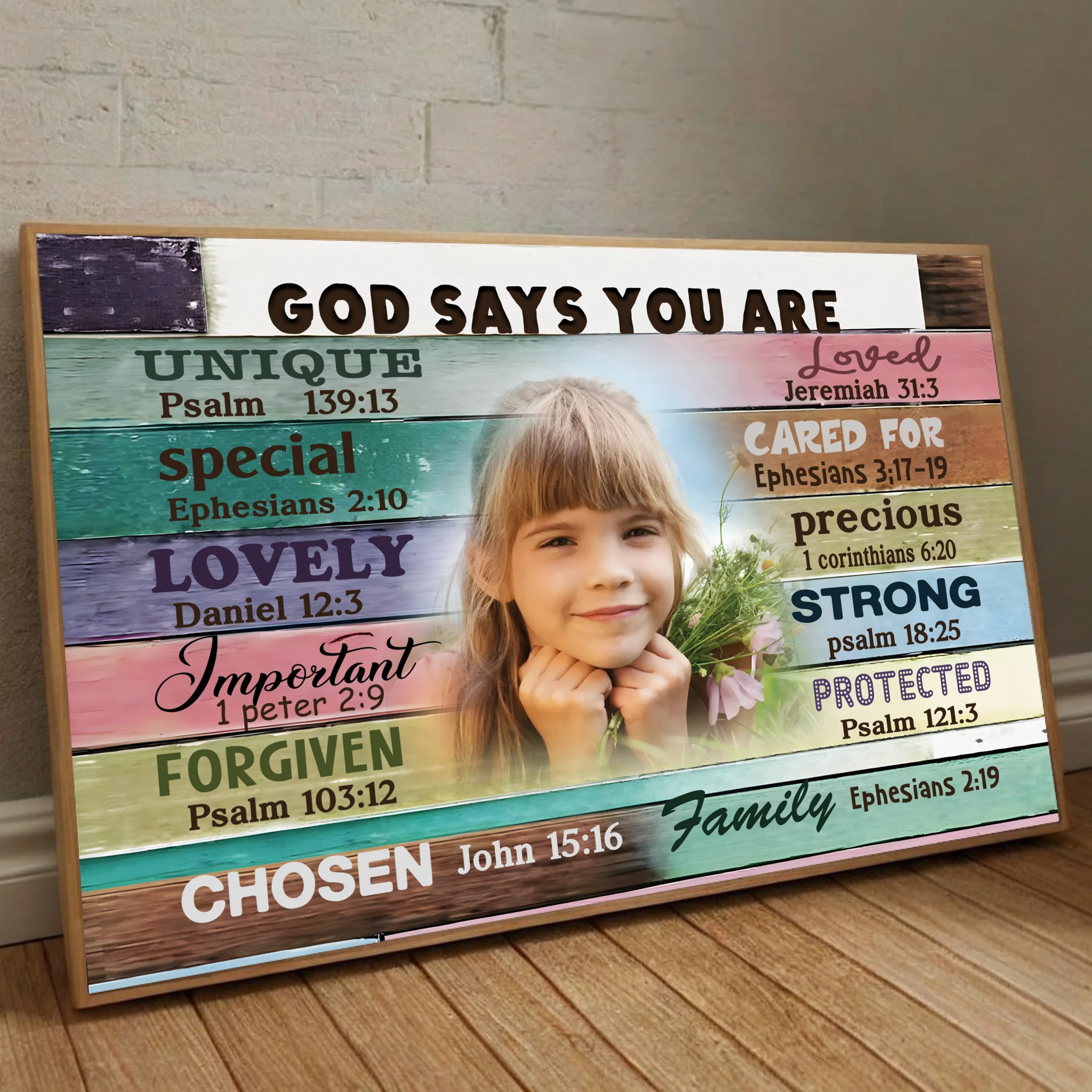 Personalized 'God Says You Are' Poster – Inspirational Gift - 89Prints