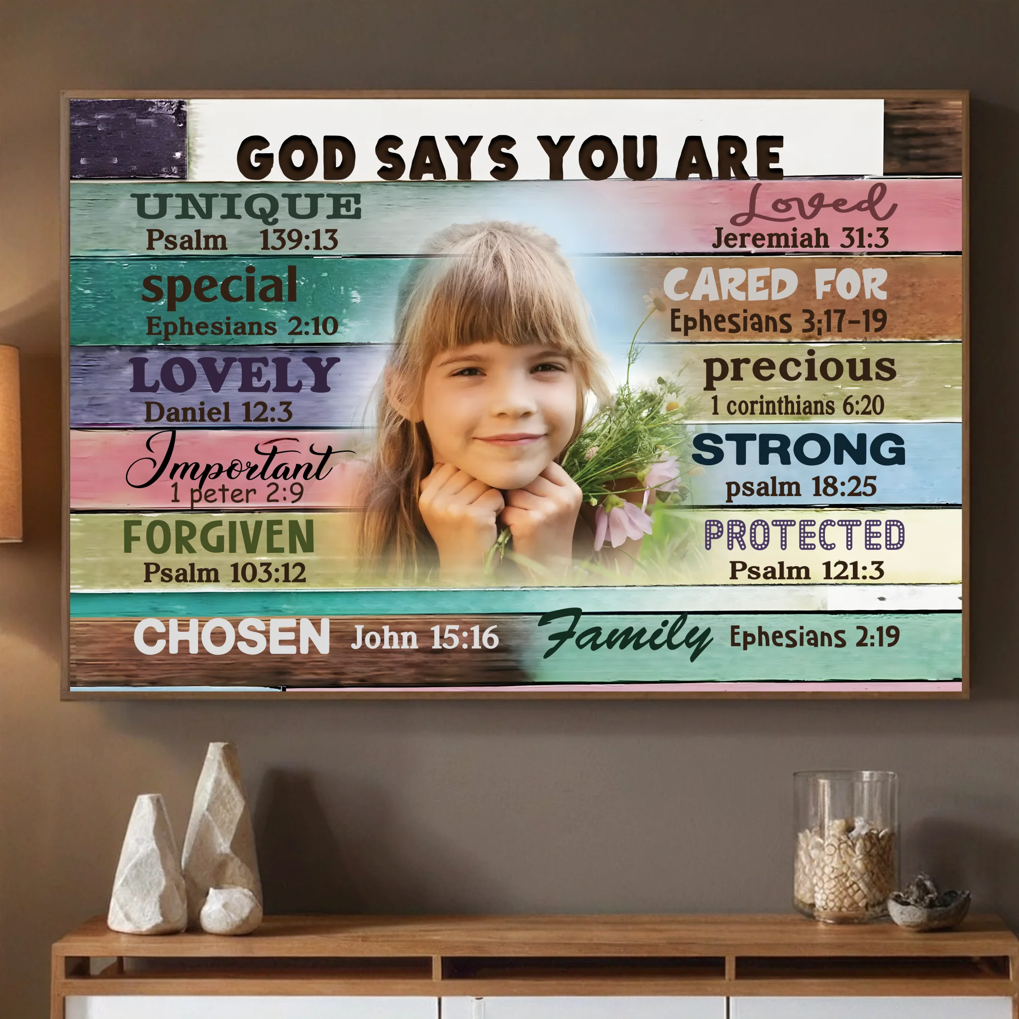 Personalized 'God Says You Are' Poster – Inspirational Gift - 89Prints