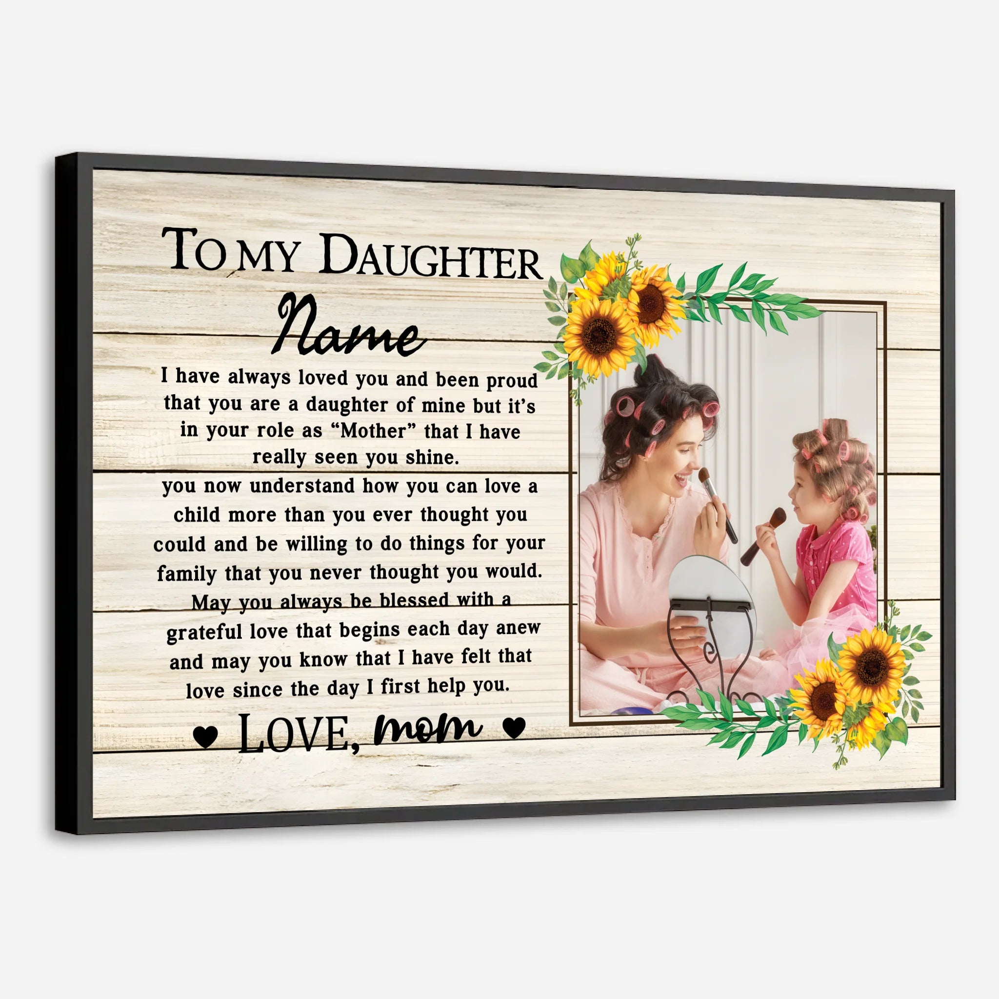 Personalized Daughter Gift Poster – A Unique and Heartfelt Way to Show Your Love - 89Prints