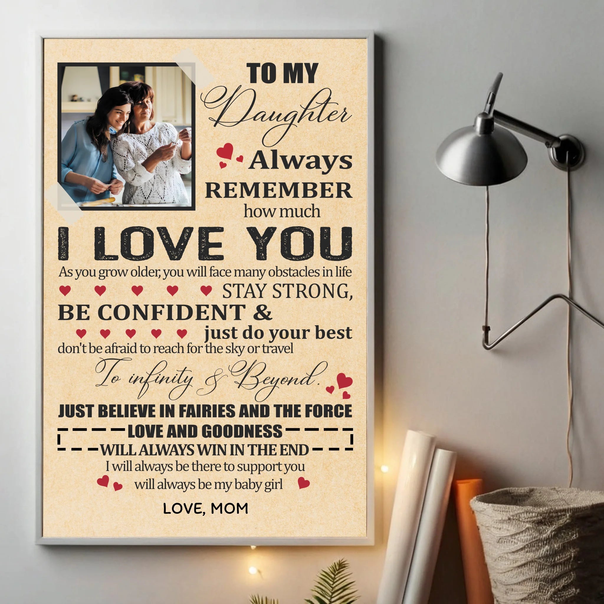 Custom Poster for Daughter – Her Journey of Love and Strength - 89Prints