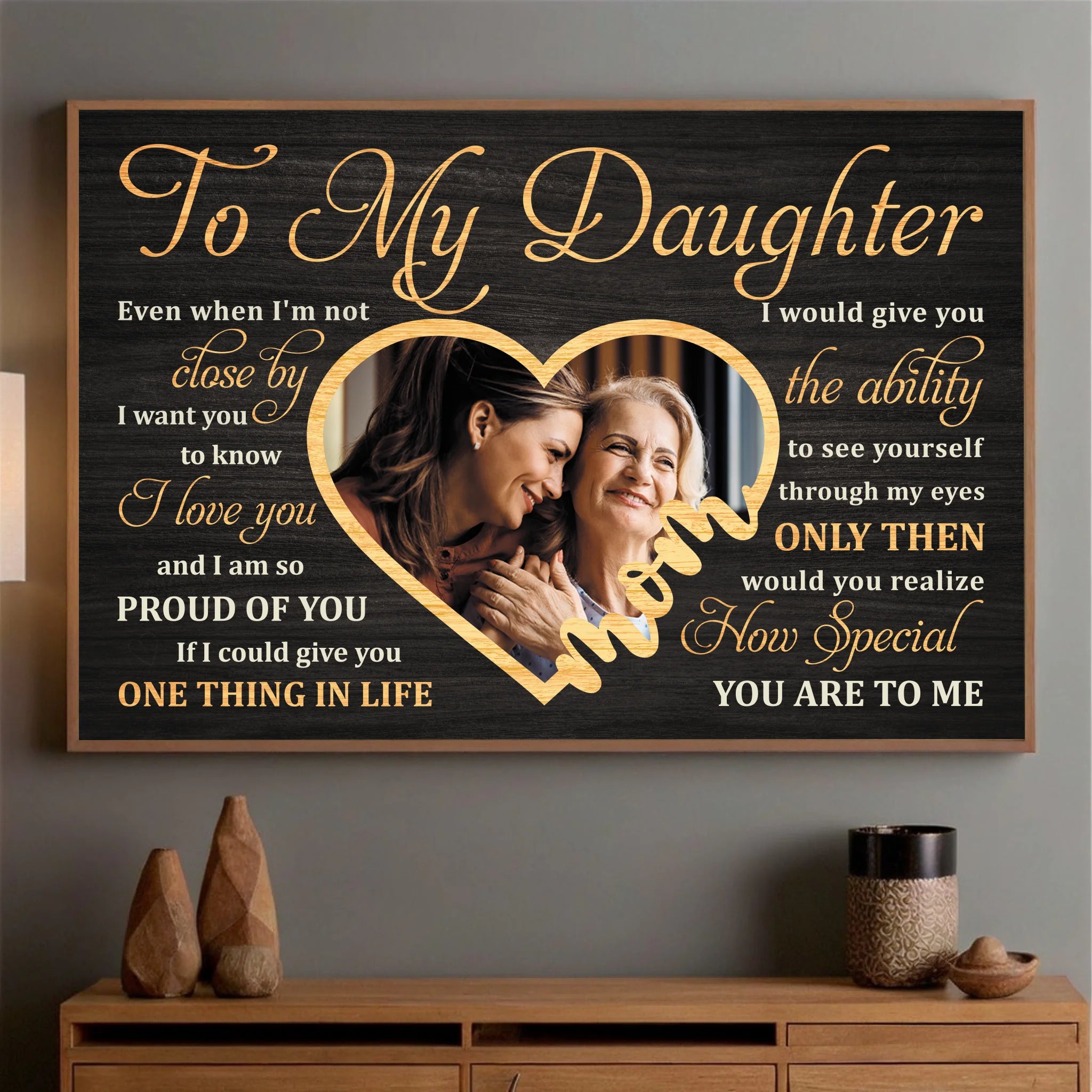 Personalized Poster for Daughters – A Message Straight from the Heart - 89Prints