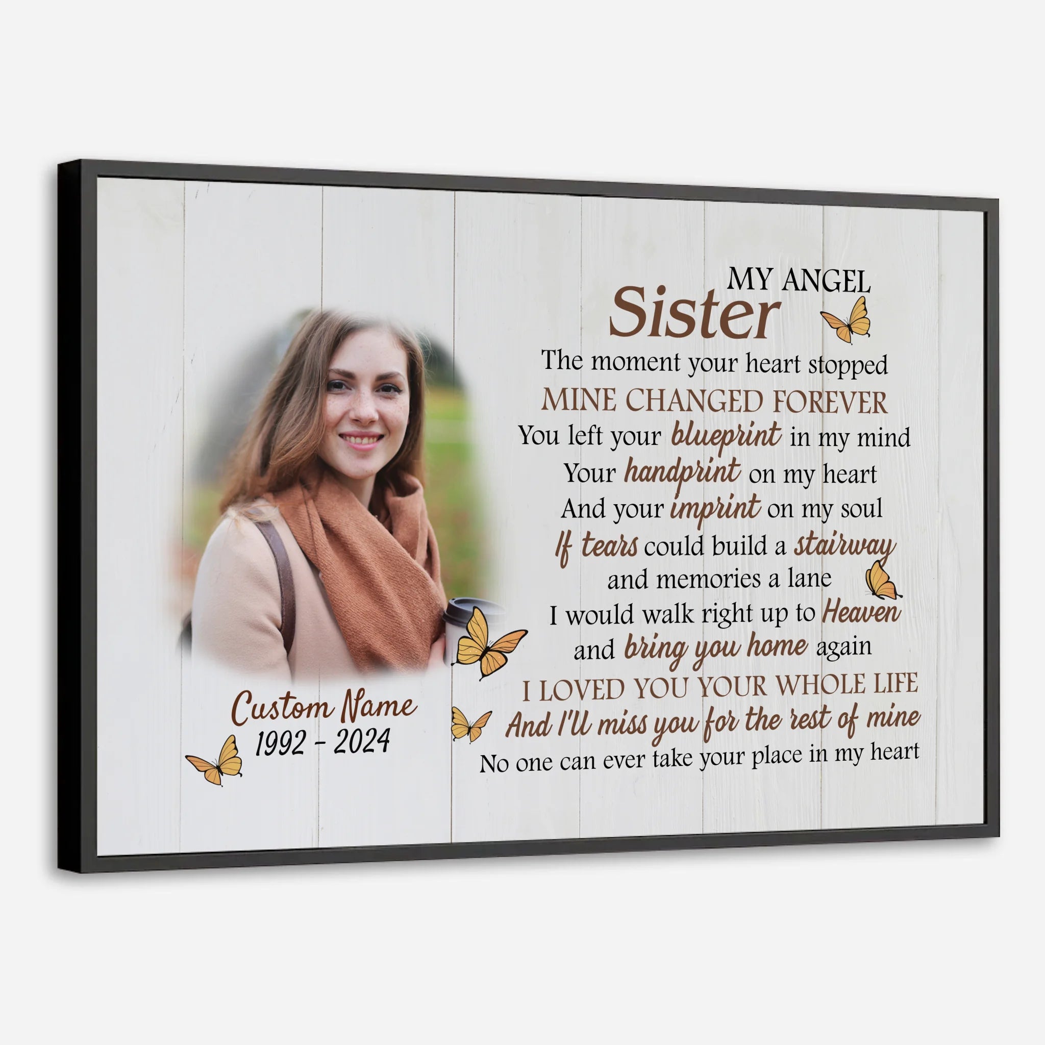 Customizable Wall Art for Sister – Celebrate the Bond - 89Prints