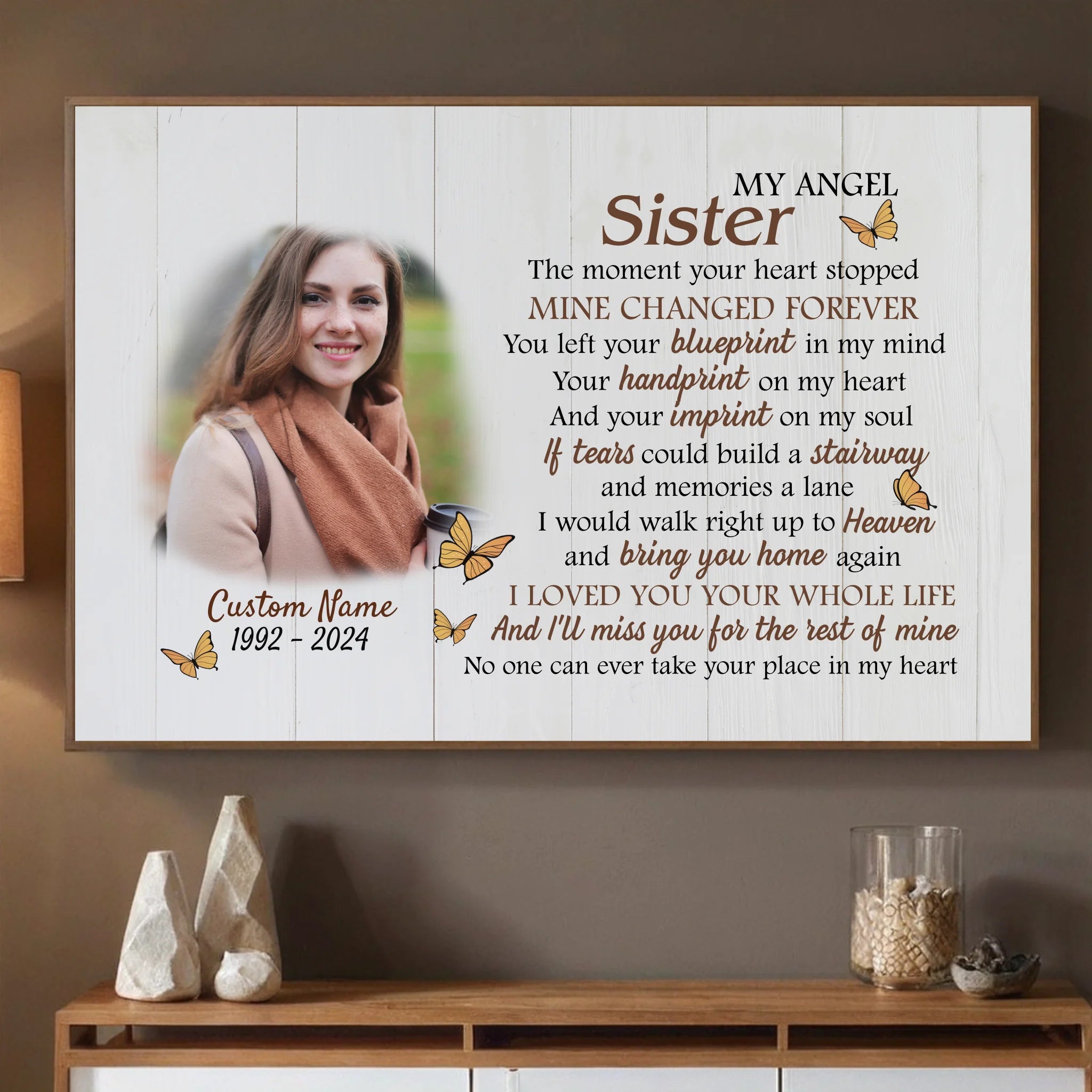 Customizable Wall Art for Sister – Celebrate the Bond - 89Prints