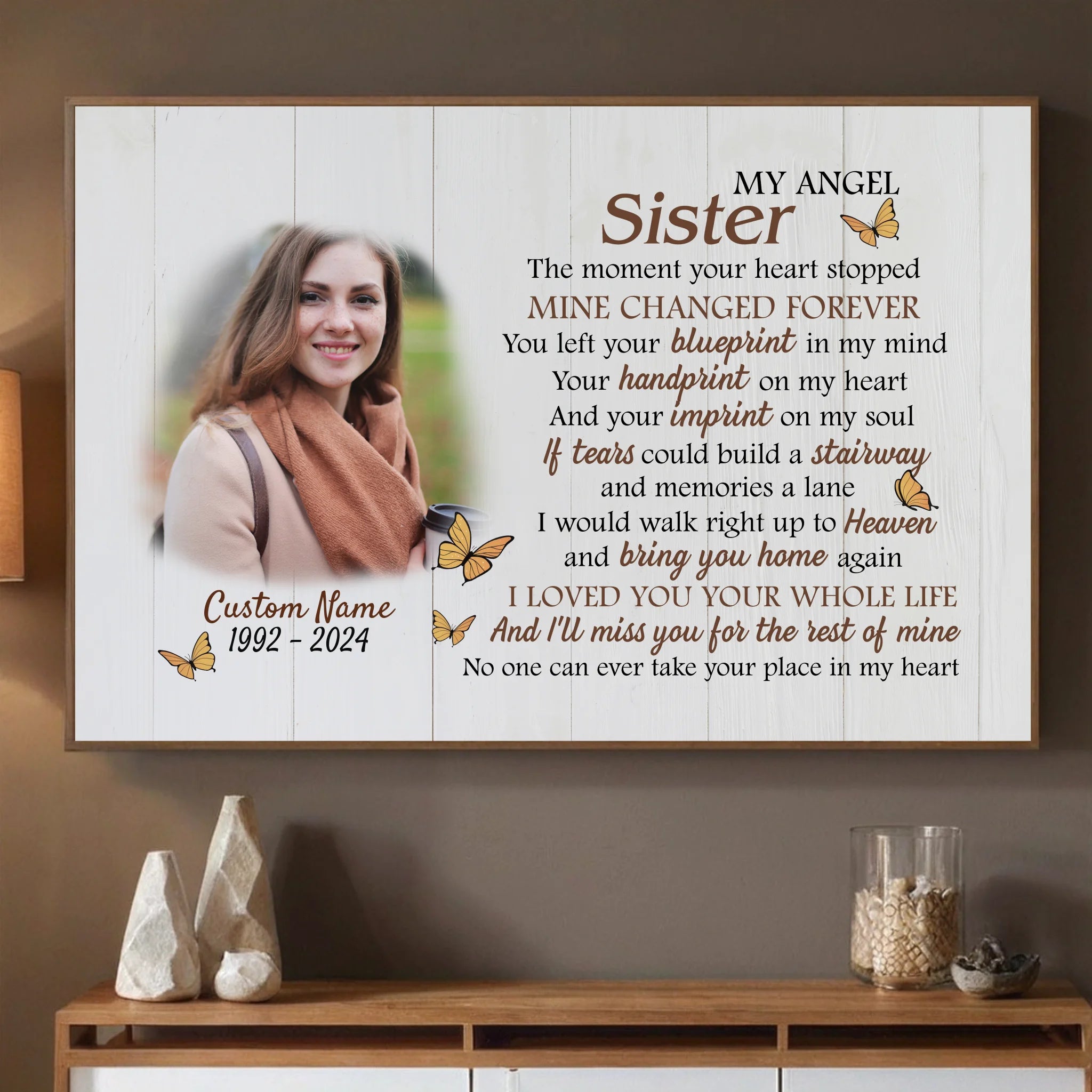 Customizable Wall Art for Sister – Celebrate the Bond - 89Prints