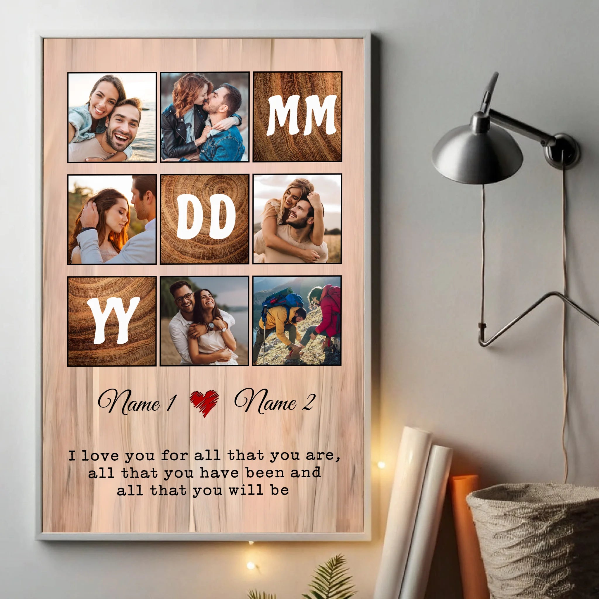 Custom Wedding Poster: Personalized with Names & Your Special Date - 89Prints