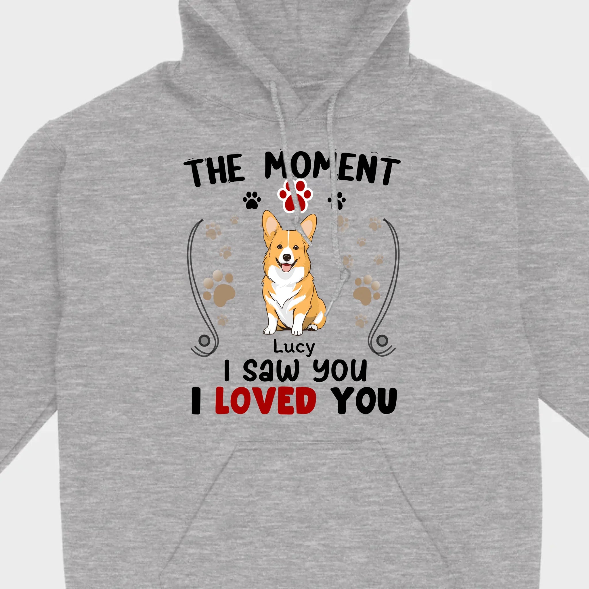 Custom Dog T-Shirt – 'The Moment I Saw You, I Loved You' by 89Prints