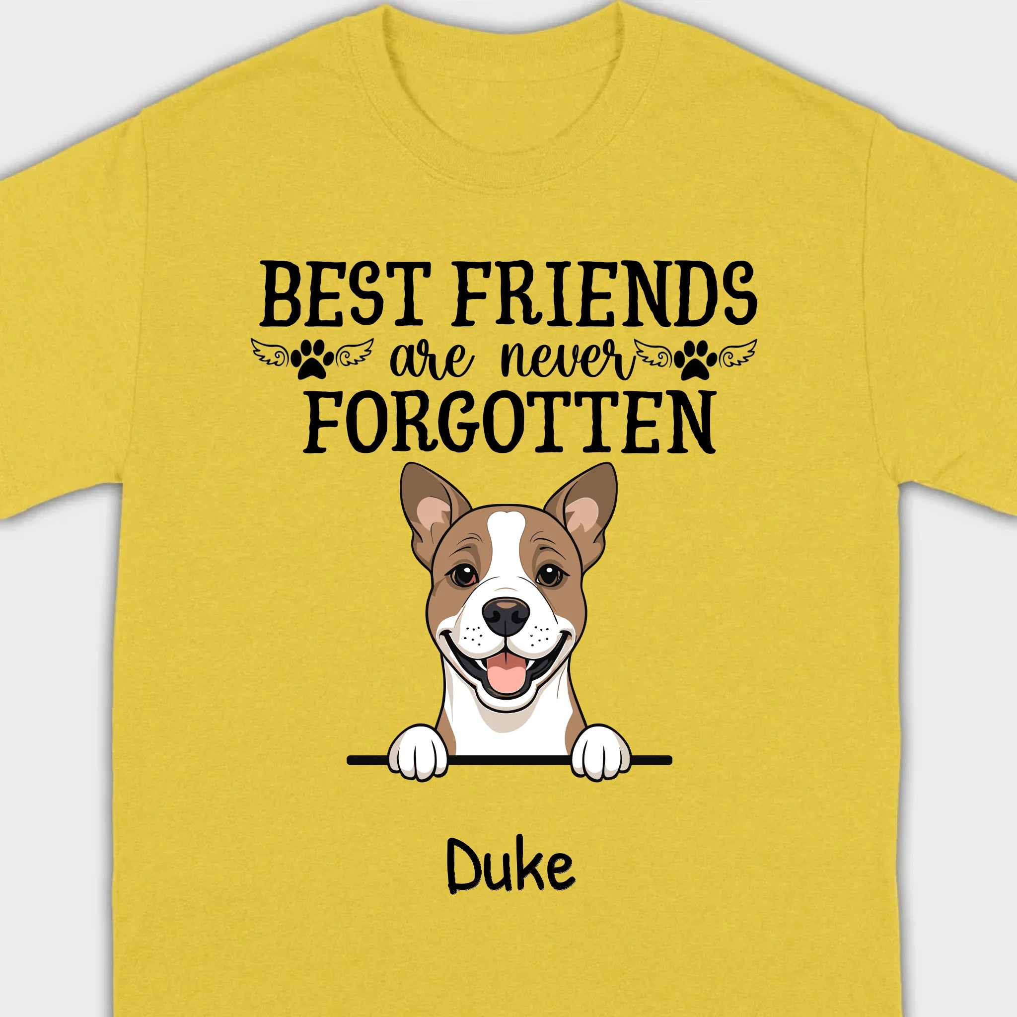 Custom Dog T-Shirts - Honor Unforgettable Bonds with Personalized Names & Icons | 89Prints