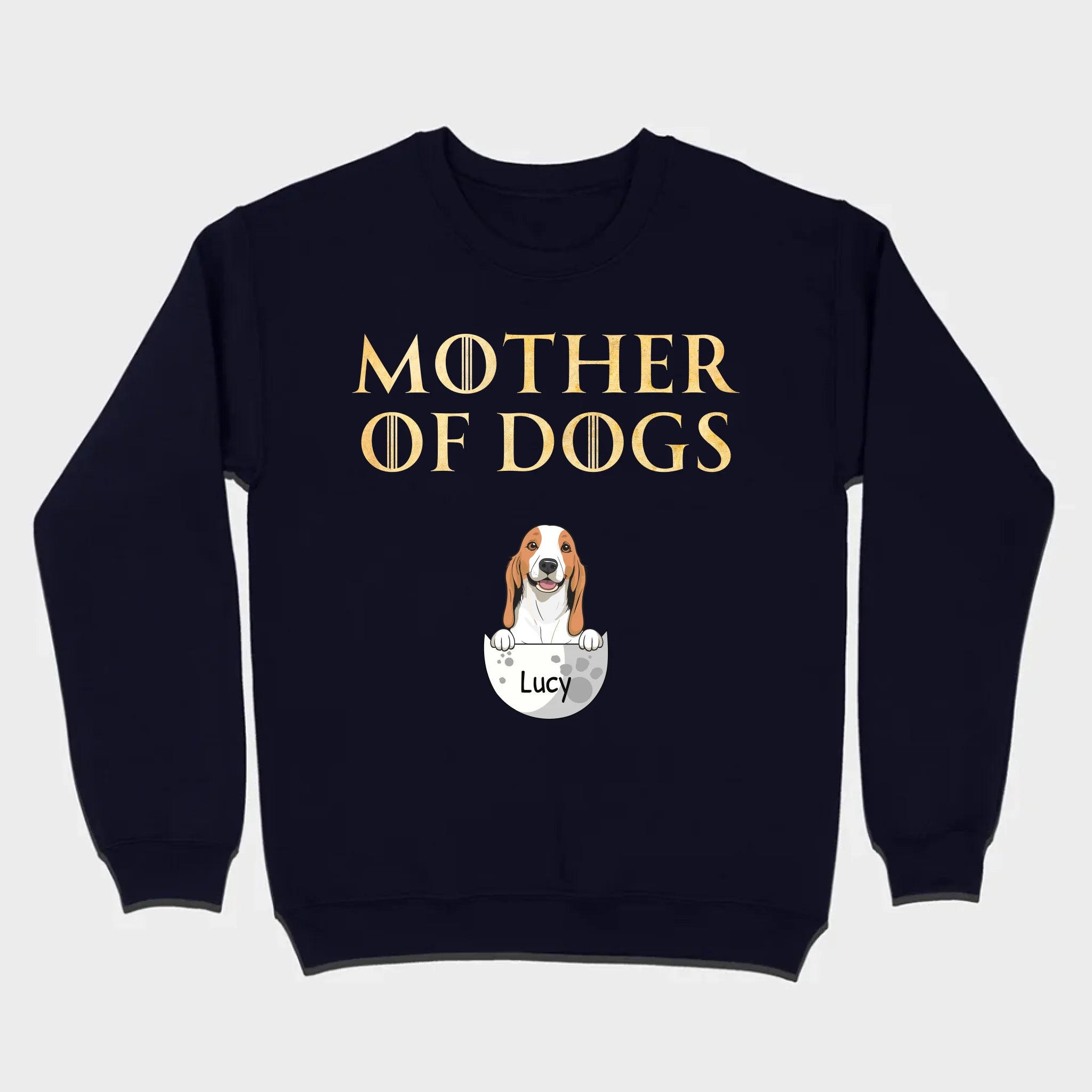 Mother of Dogs Custom T-Shirt with Personalized Dog Icon – 89Prints