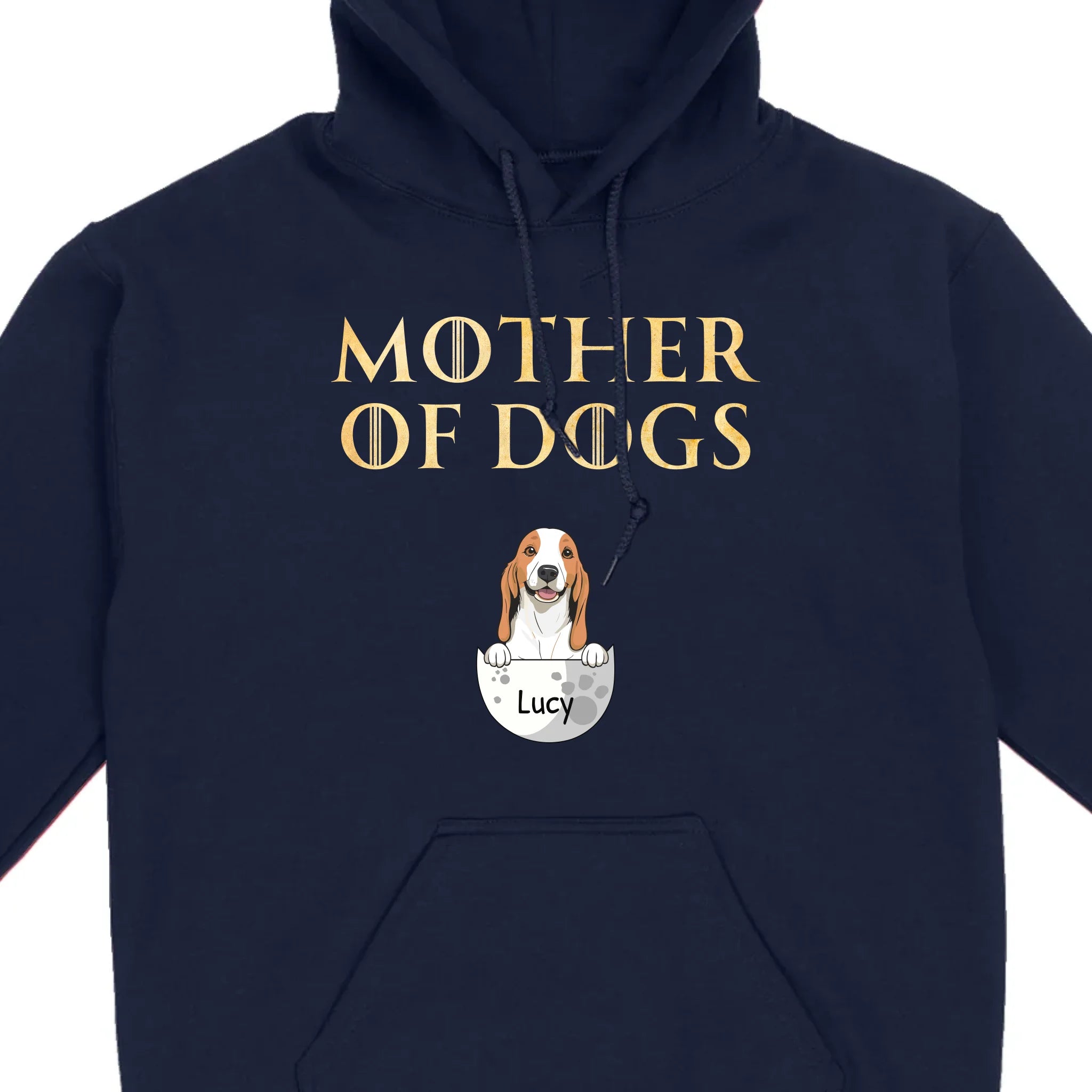 Mother of Dogs Custom T-Shirt with Personalized Dog Icon – 89Prints