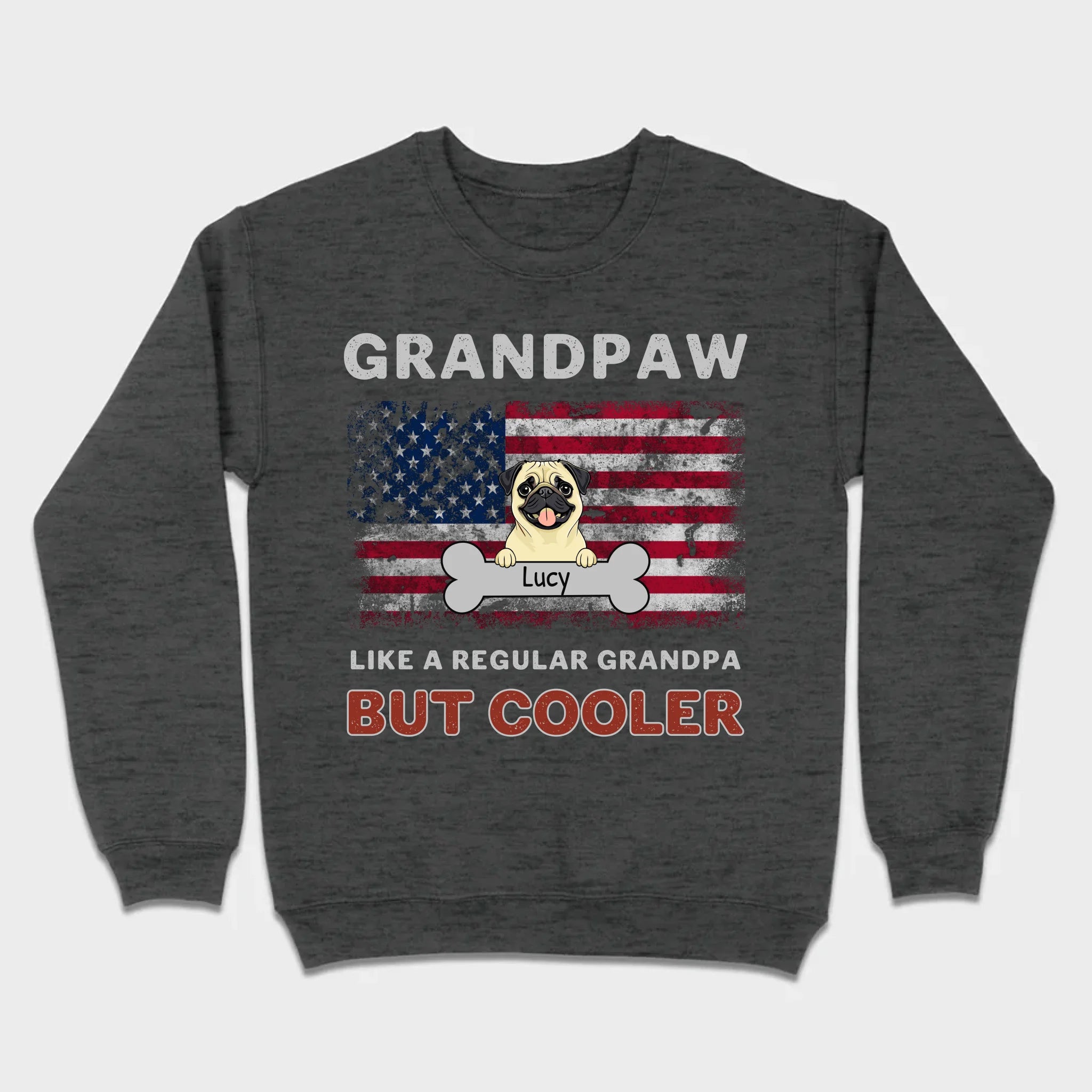 Grandpaw T-Shirt: Coolest Grandpa with Custom Dog Icons – 89Prints