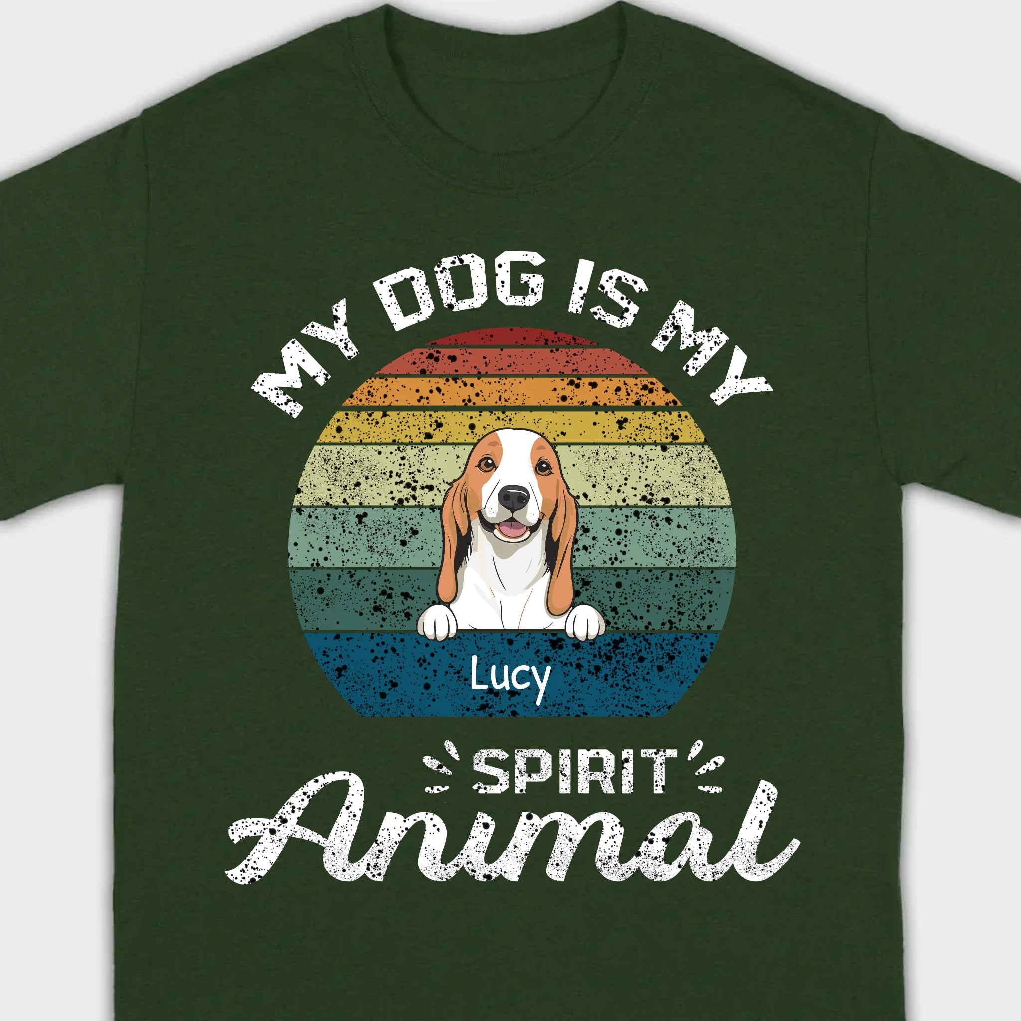 My Dog Is My Spirit Animal T-Shirt – Custom Names & Icons by 89Prints