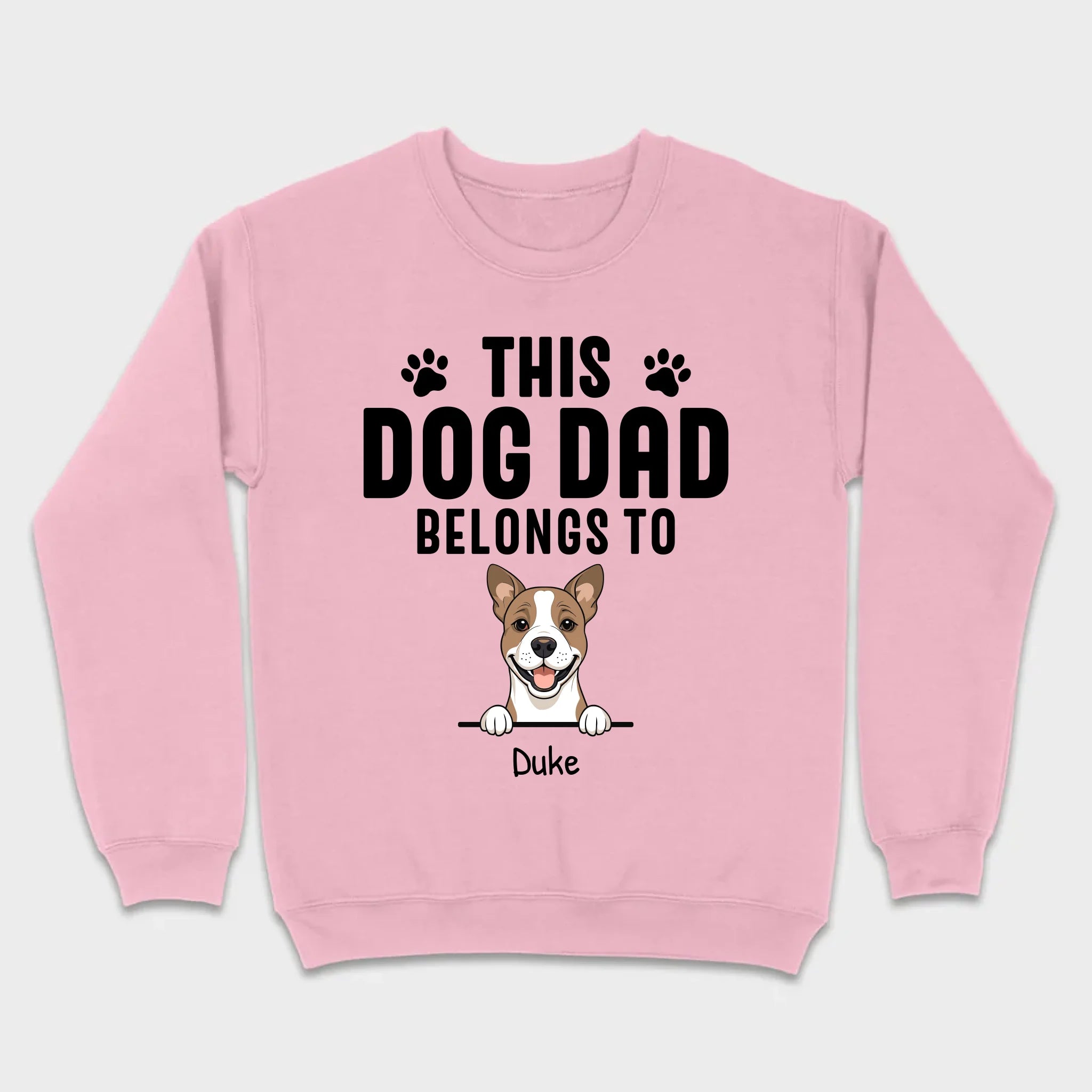 Custom 'This Dog Dad Belongs To' T-Shirt – Personalize with Your Dog's Name | 89Prints