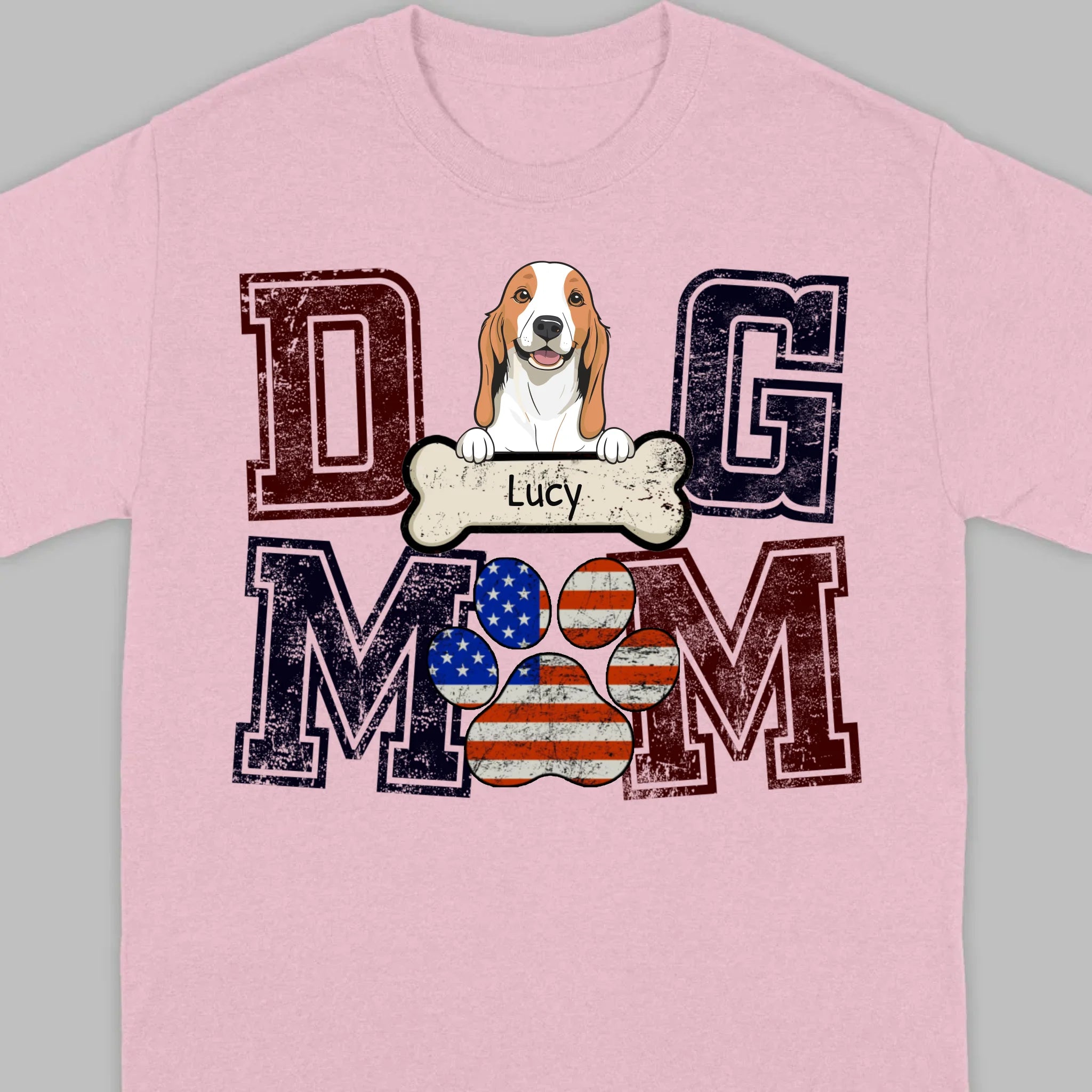 Custom Dog Mom/Dad T-Shirt – Personalize with Your Pet’s Name – 89Prints