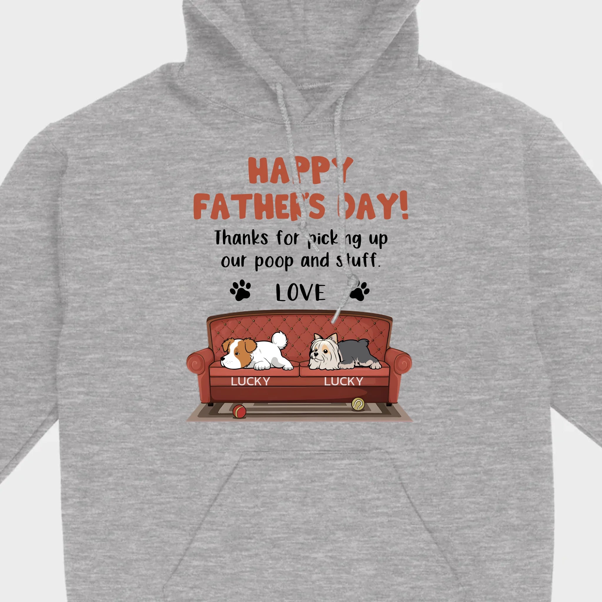 Custom Dog T-Shirt for Father’s Day – Add Dog Icons & Names – 89Prints
