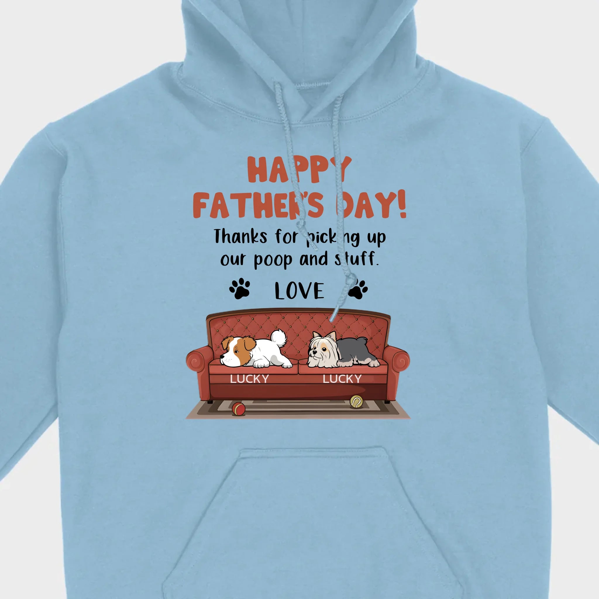Custom Dog T-Shirt for Father’s Day – Add Dog Icons & Names – 89Prints