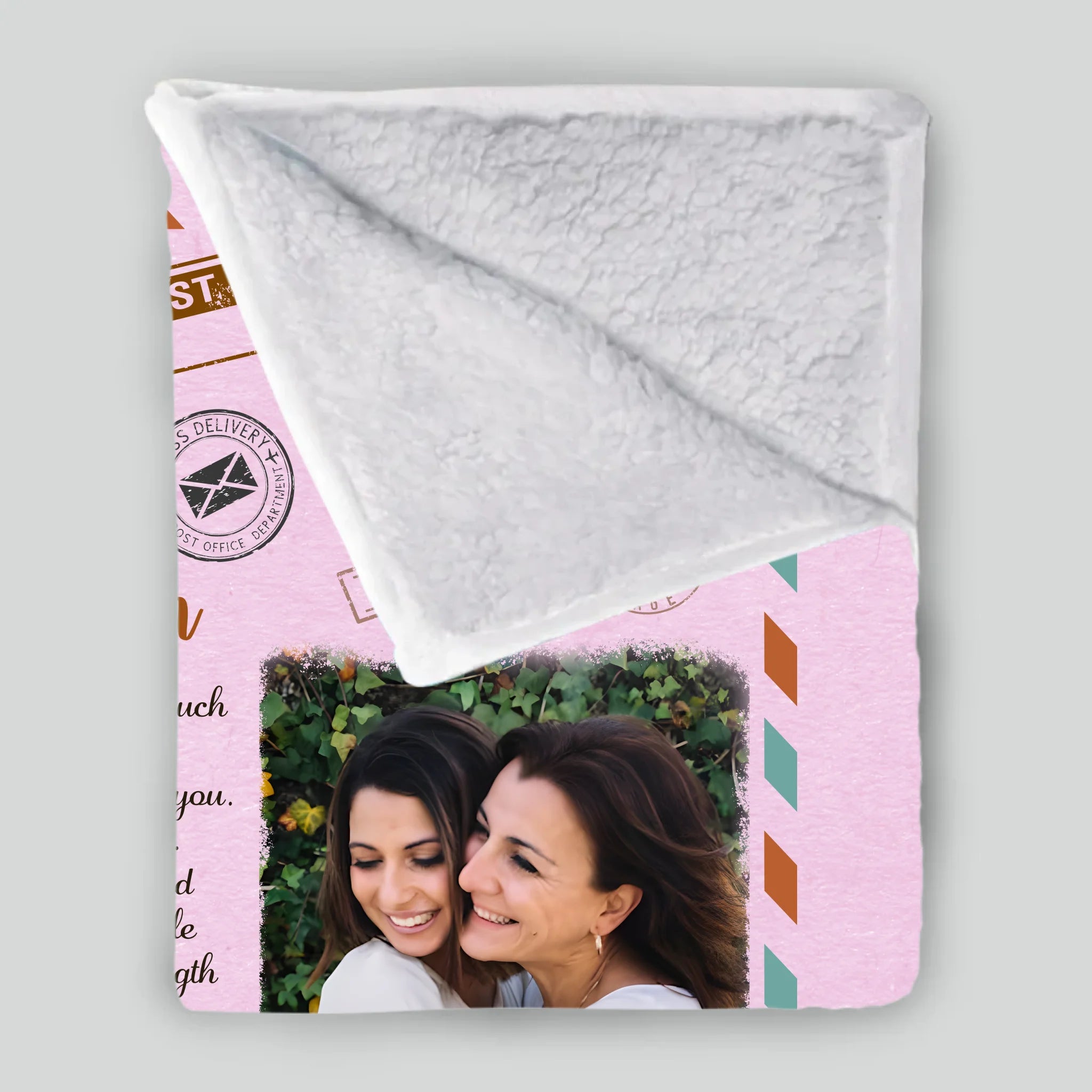 Personalized Memorial Blanket – My Sweetest Mom with Custom Photo & Name - 89Prints