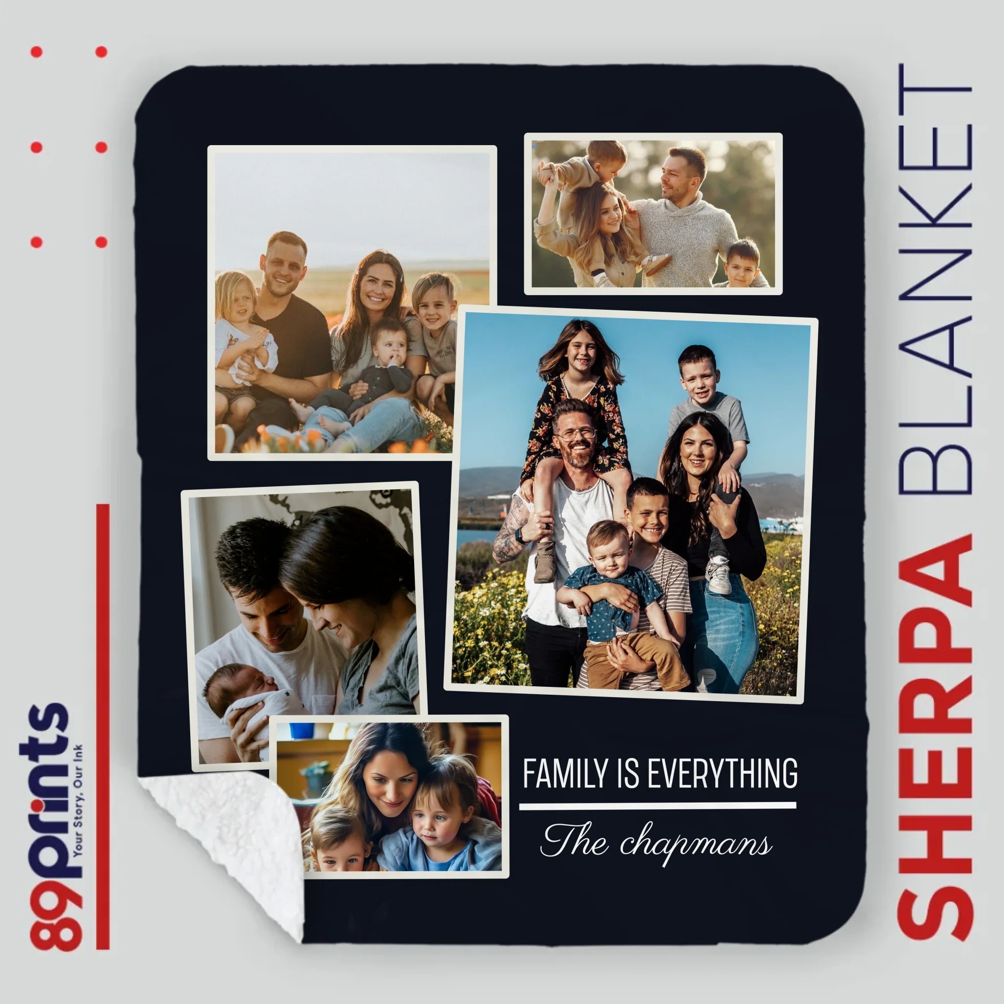 Personalized Husband and Wife Blanket – Family Is Everything - 89Prints