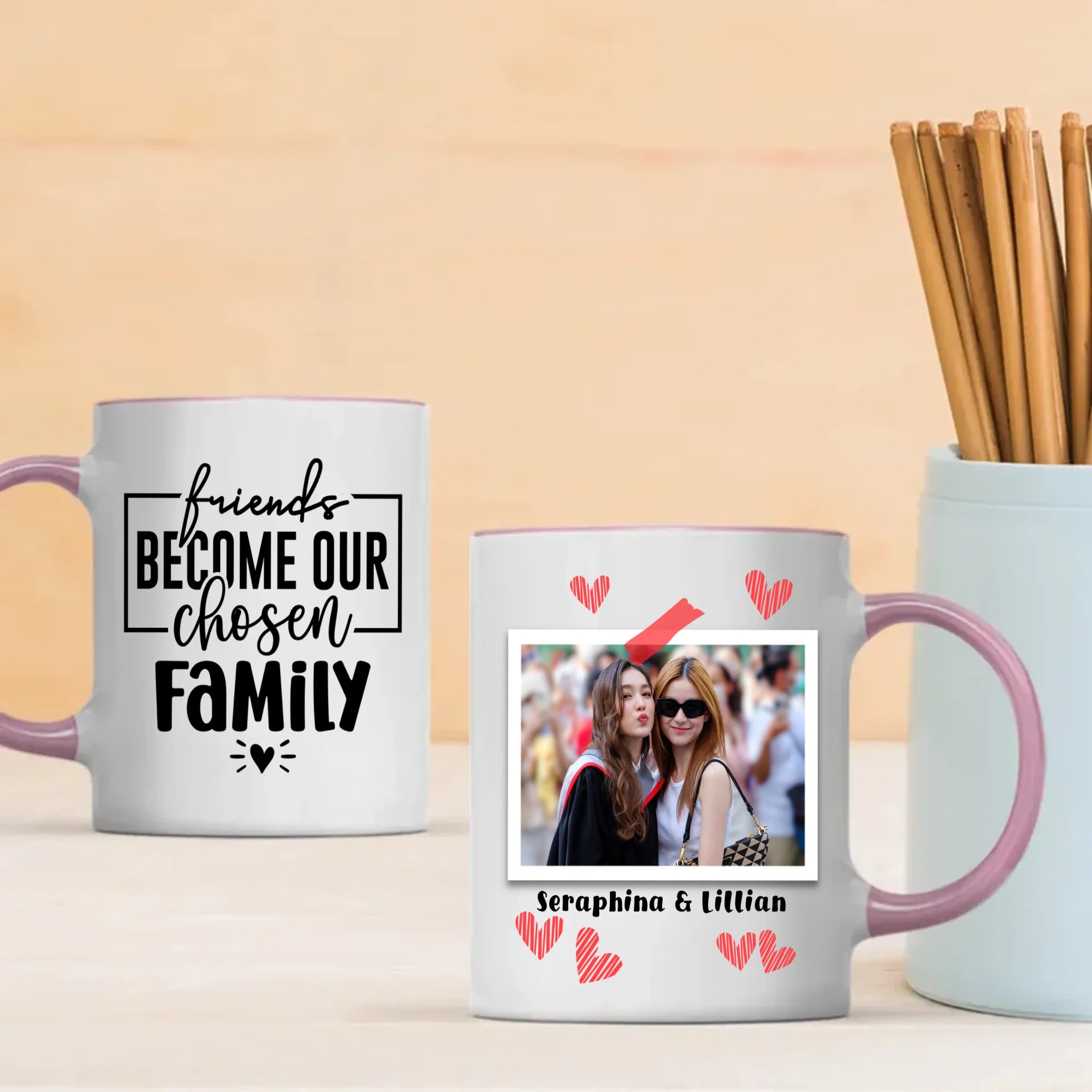 Bestie Magic Mug – Friends Become Family Heat Reveal Surprise - 89Prints