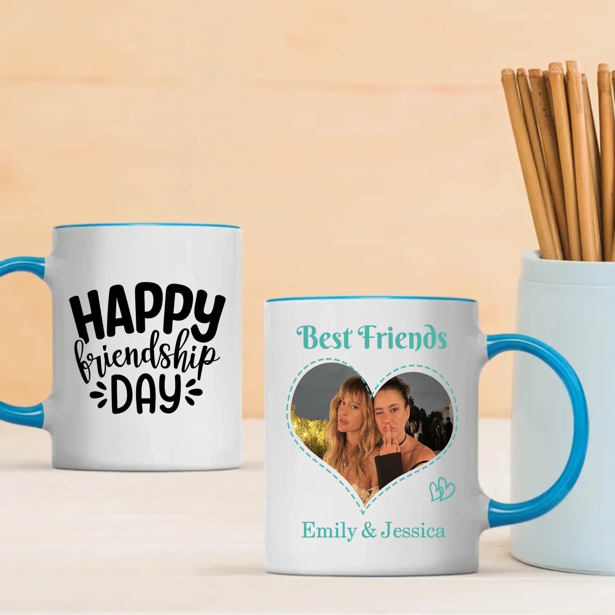 Bestie from the Start – Custom My First Friend Day Cup - 89Prints