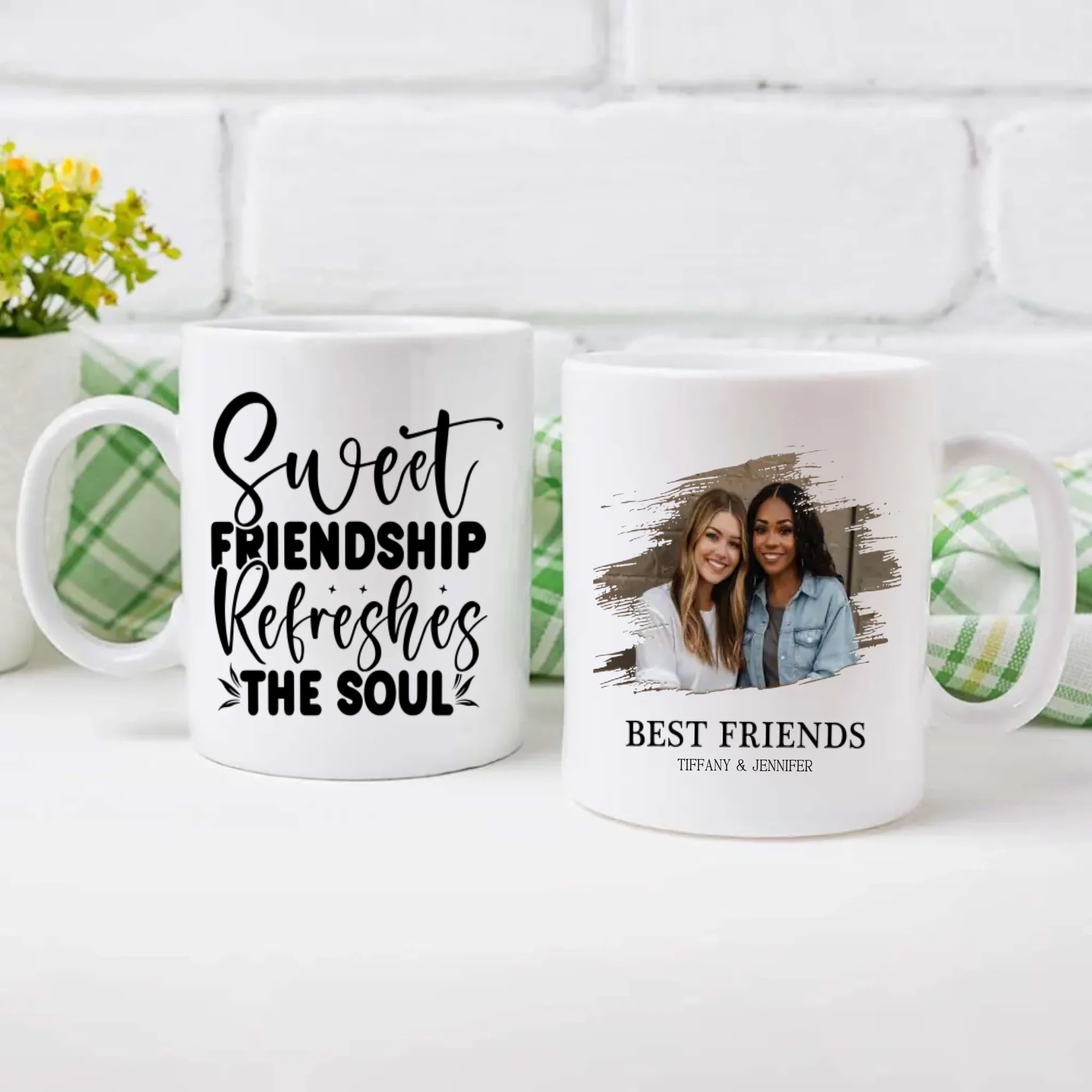 Best Friends Forever – Personalized Mug with Sweet Friendship Quote - 89Prints