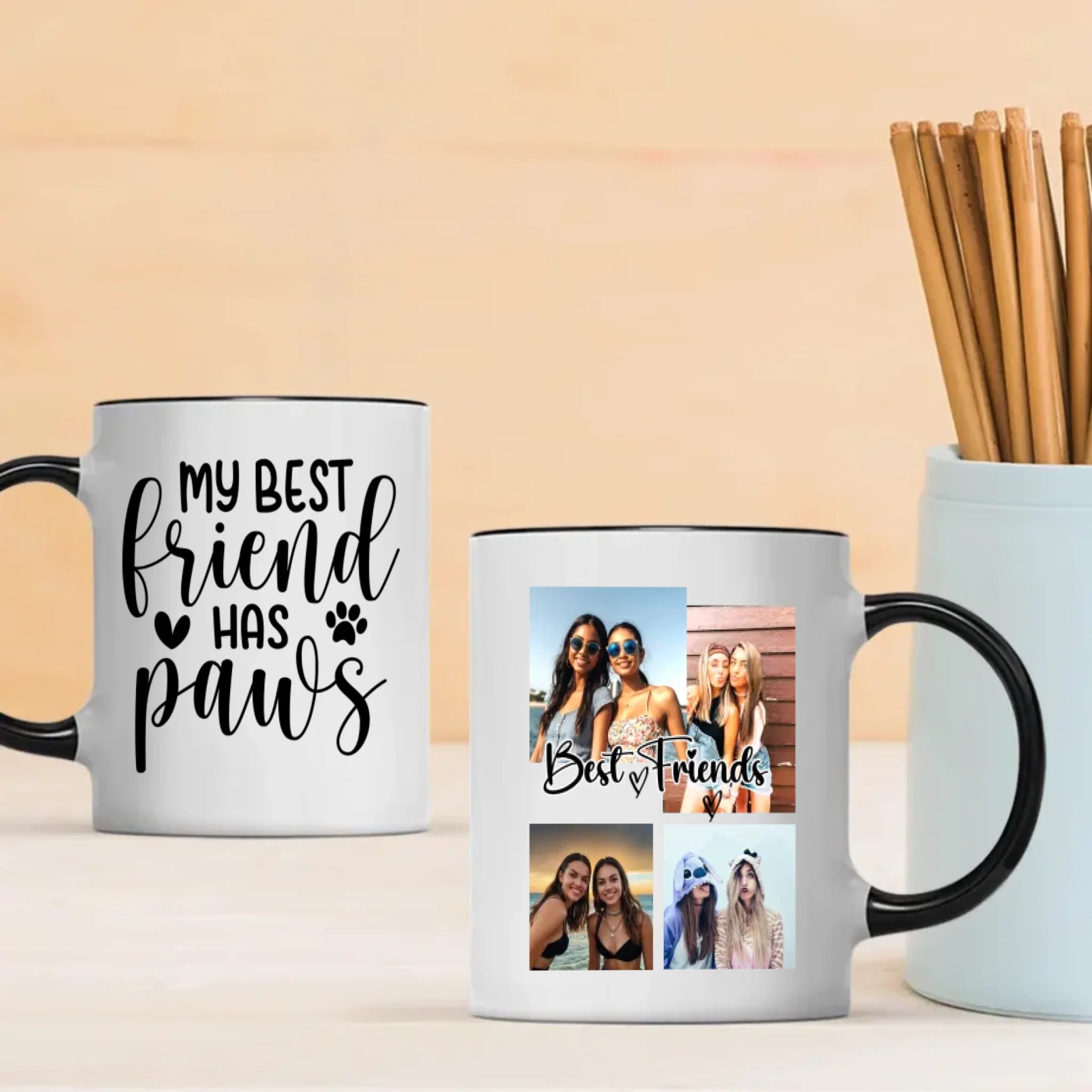 Personalized Pet Mug – My Best Friend Has Paws – 89Prints
