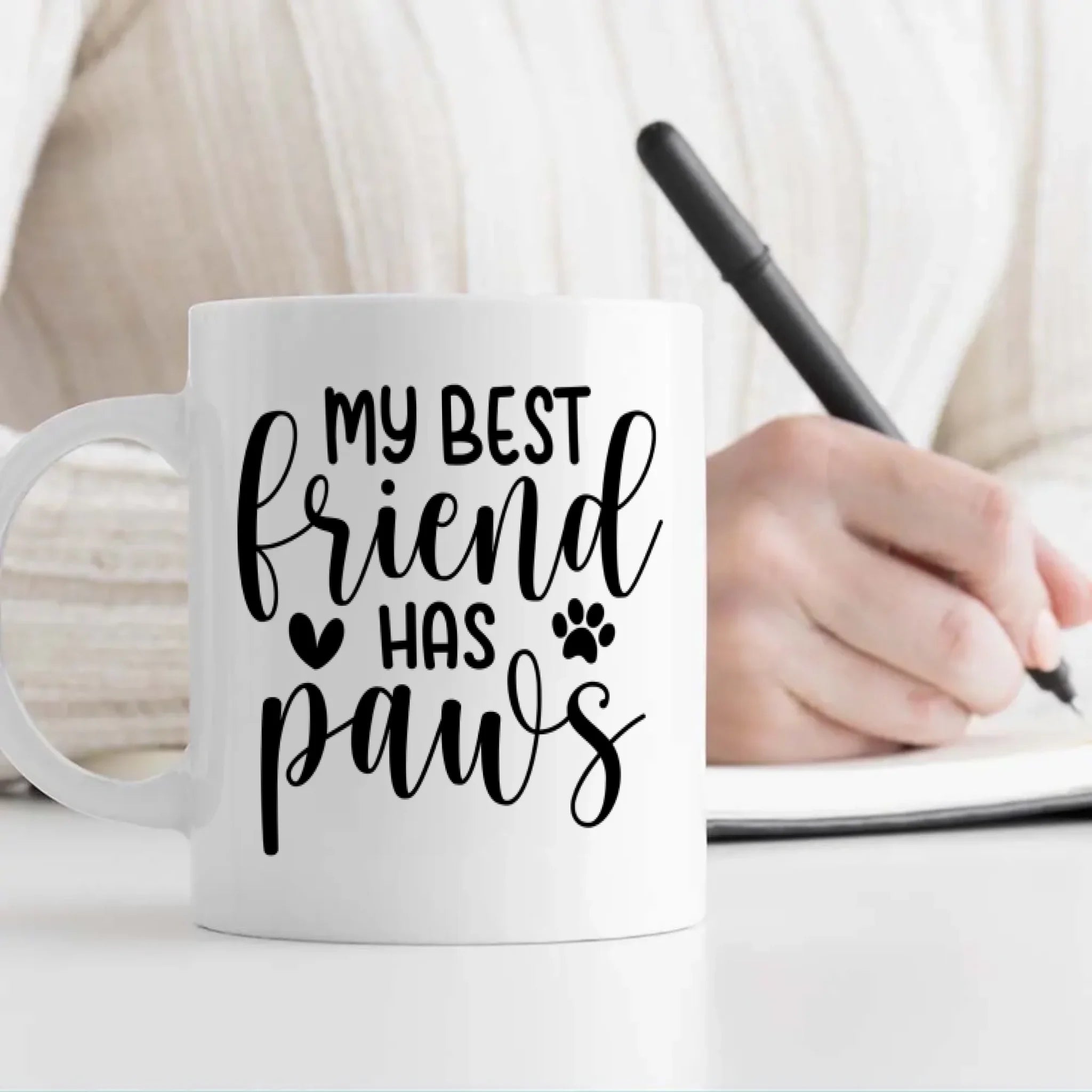 Personalized Pet Mug – My Best Friend Has Paws – 89Prints