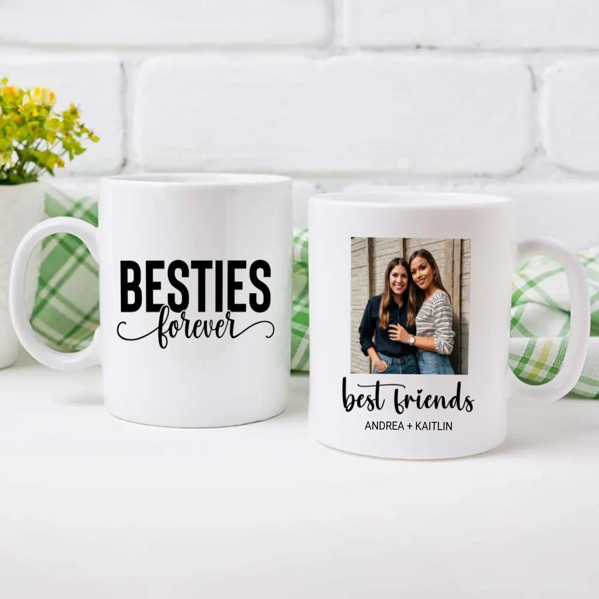 Custom Designed Mug – Bestie Forever Print Cup – 89Prints