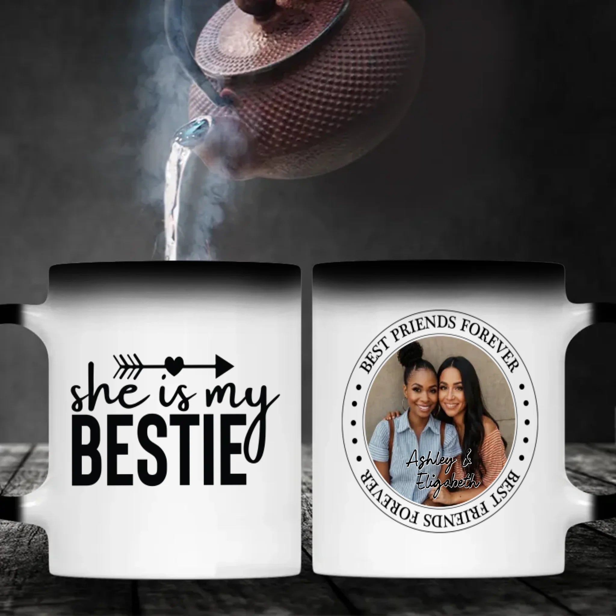 Custom Photo Print Mug – She Is My Bestie Cup – 89Prints