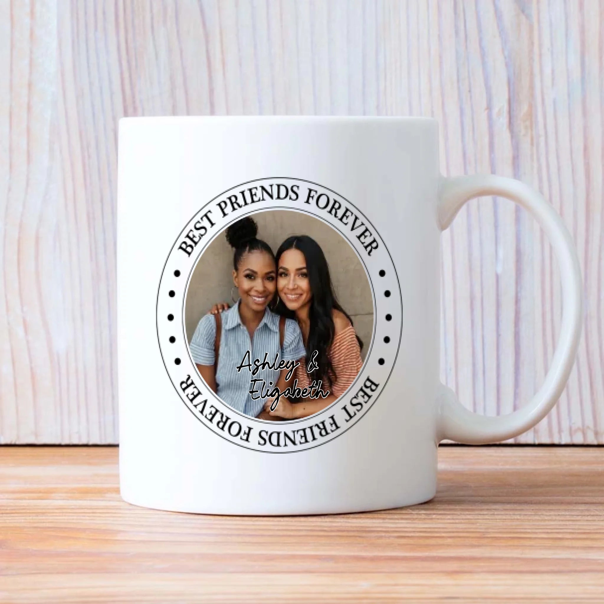 Custom Photo Print Mug – She Is My Bestie Cup – 89Prints