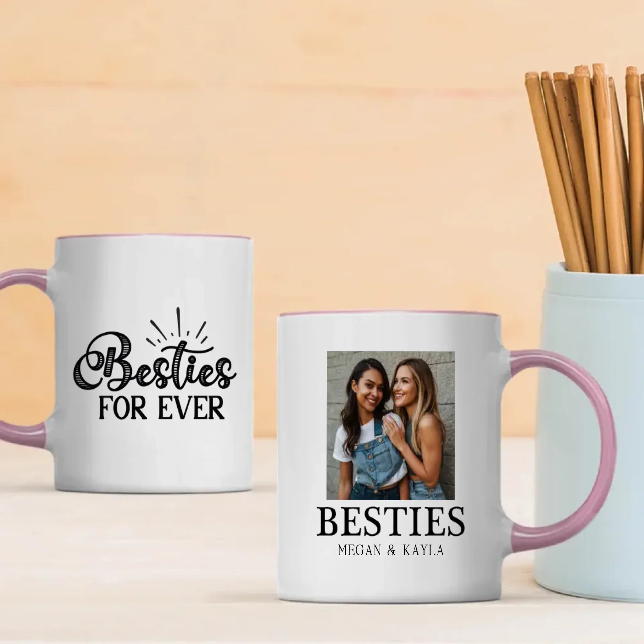 Personalised Mug Design – Bestie For Ever Custom Quote – 89Prints