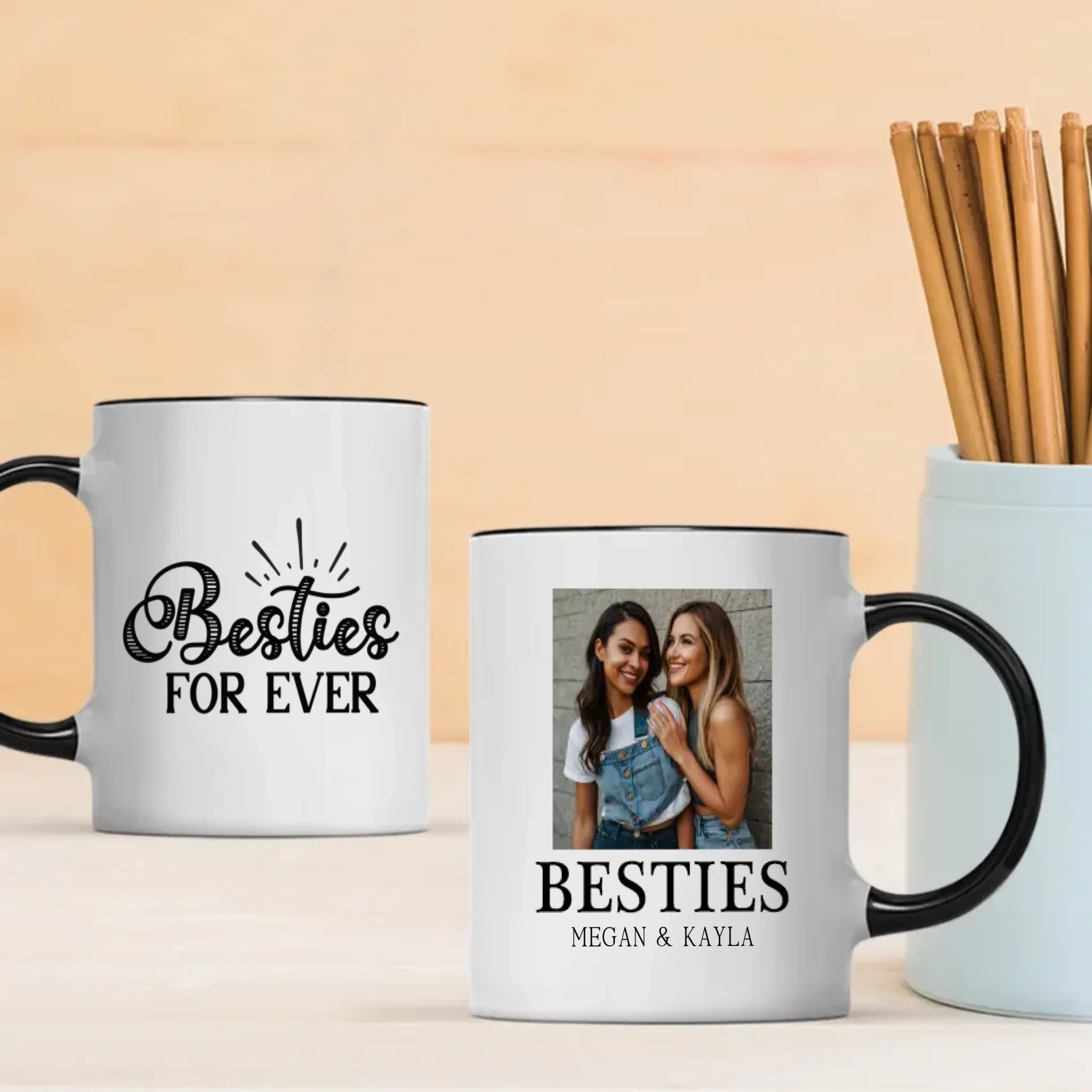 Personalised Mug Design – Bestie For Ever Custom Quote – 89Prints