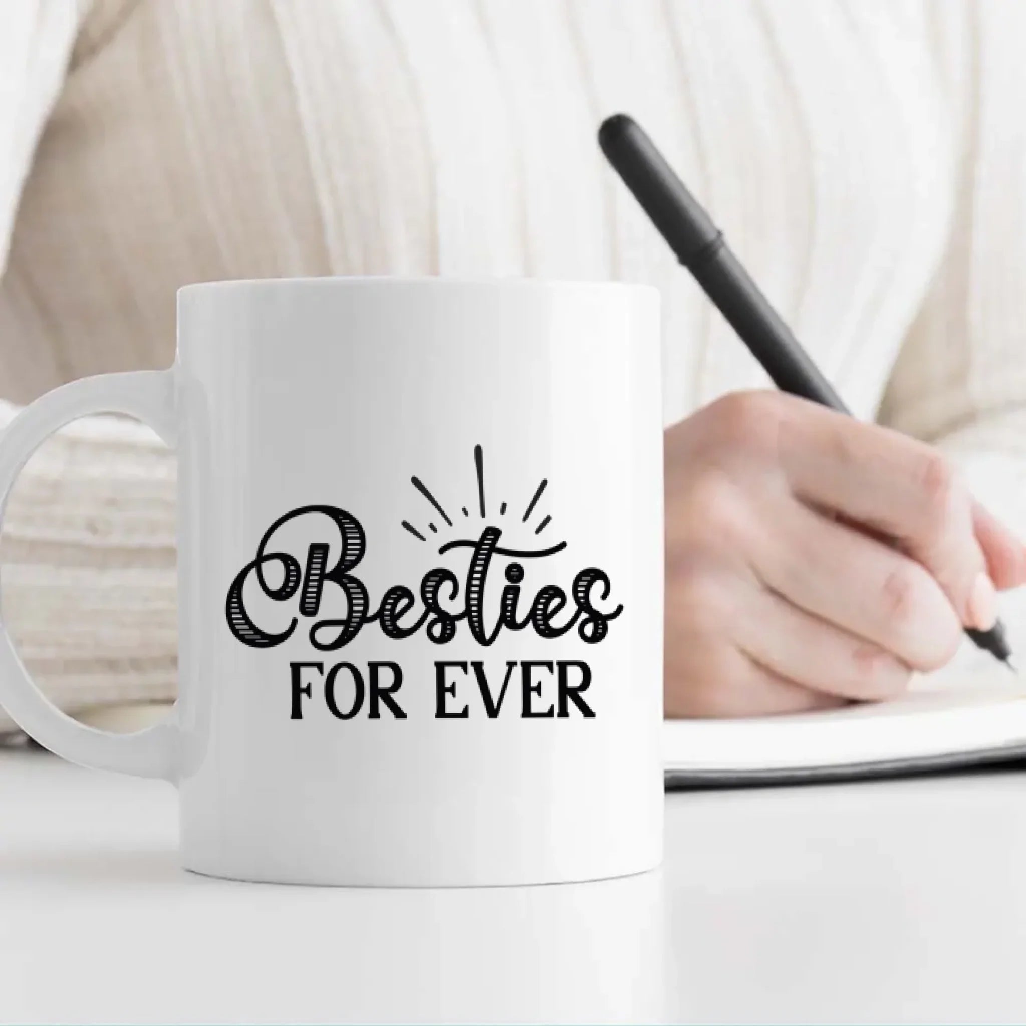 Personalised Mug Design – Bestie For Ever Custom Quote – 89Prints