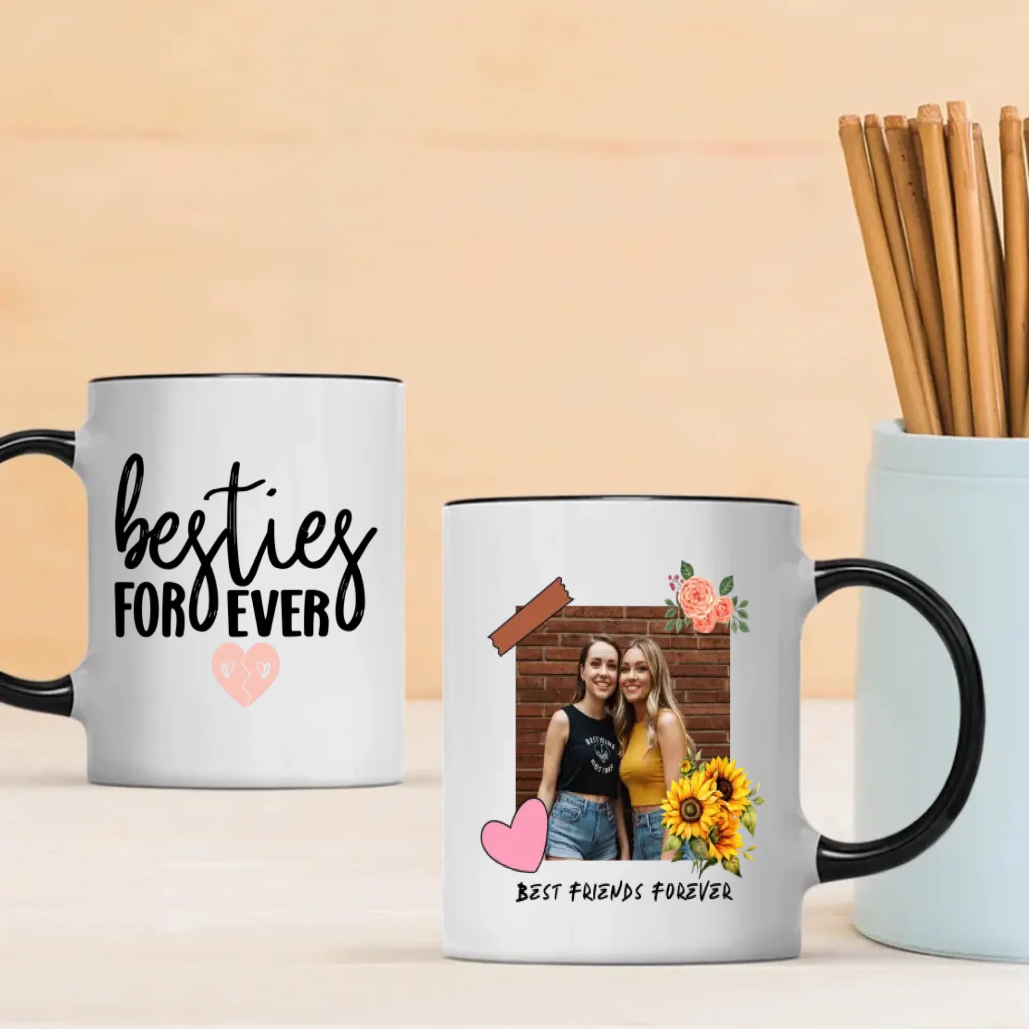 Bestie Forever – Customised Work Besties Mug – 89Prints
